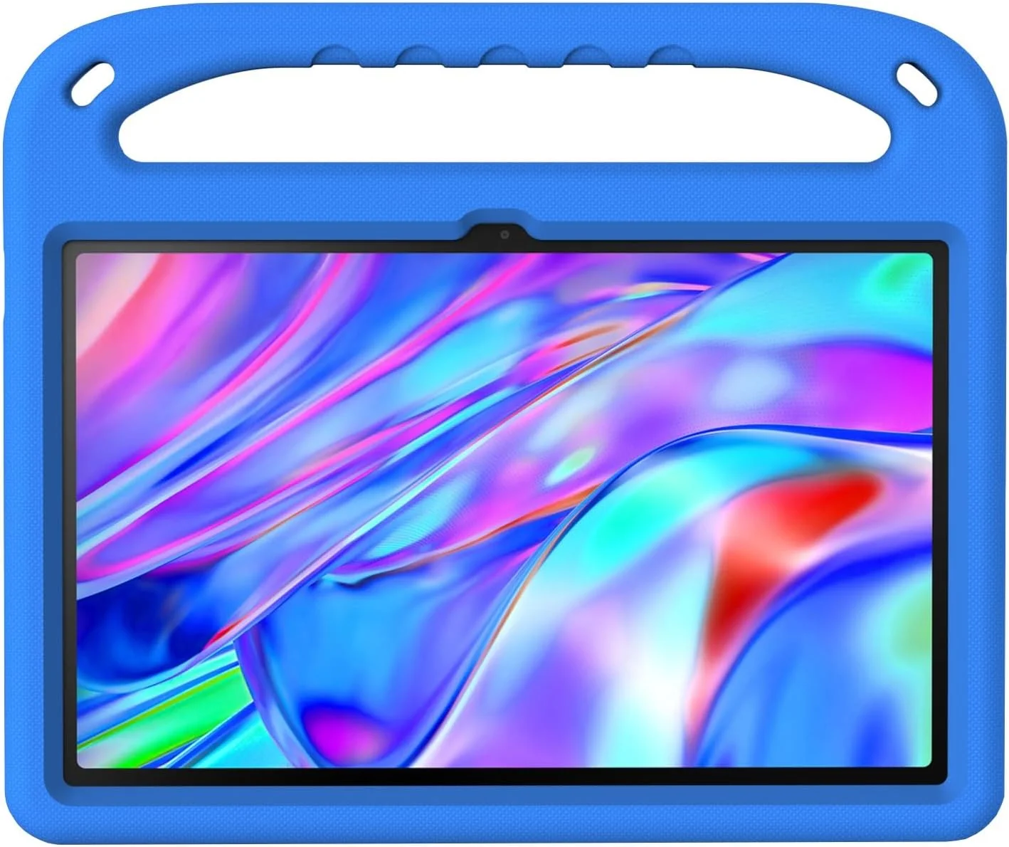 کیف تبلت سازگار با Lenovo Tab M10 Plus نسل 3، 10.6 اینچ 2022، ضد ضربه، با دسته، EVA، نگهدارنده، کیف تبلت مقاوم برای کودکان، محافظ سبک وزن (آبی)