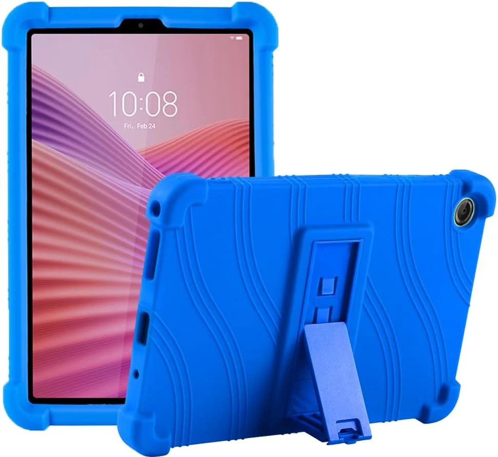 کاور سیلیکونی ضد ضربه تبلت لنوو تب وان TB305FU/تب K9 سایز 8.7 اینچ، آبی تیره