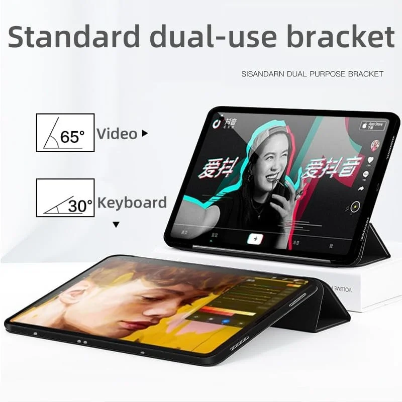 Gruattreay Tablet Case for Lenovo Idea Tab Pro 12.7 Inch 2025,Lightweight Tri-Fold Smart Tablet Case,With Pen Slot,Multi-viewing Angle Bracket (Green)