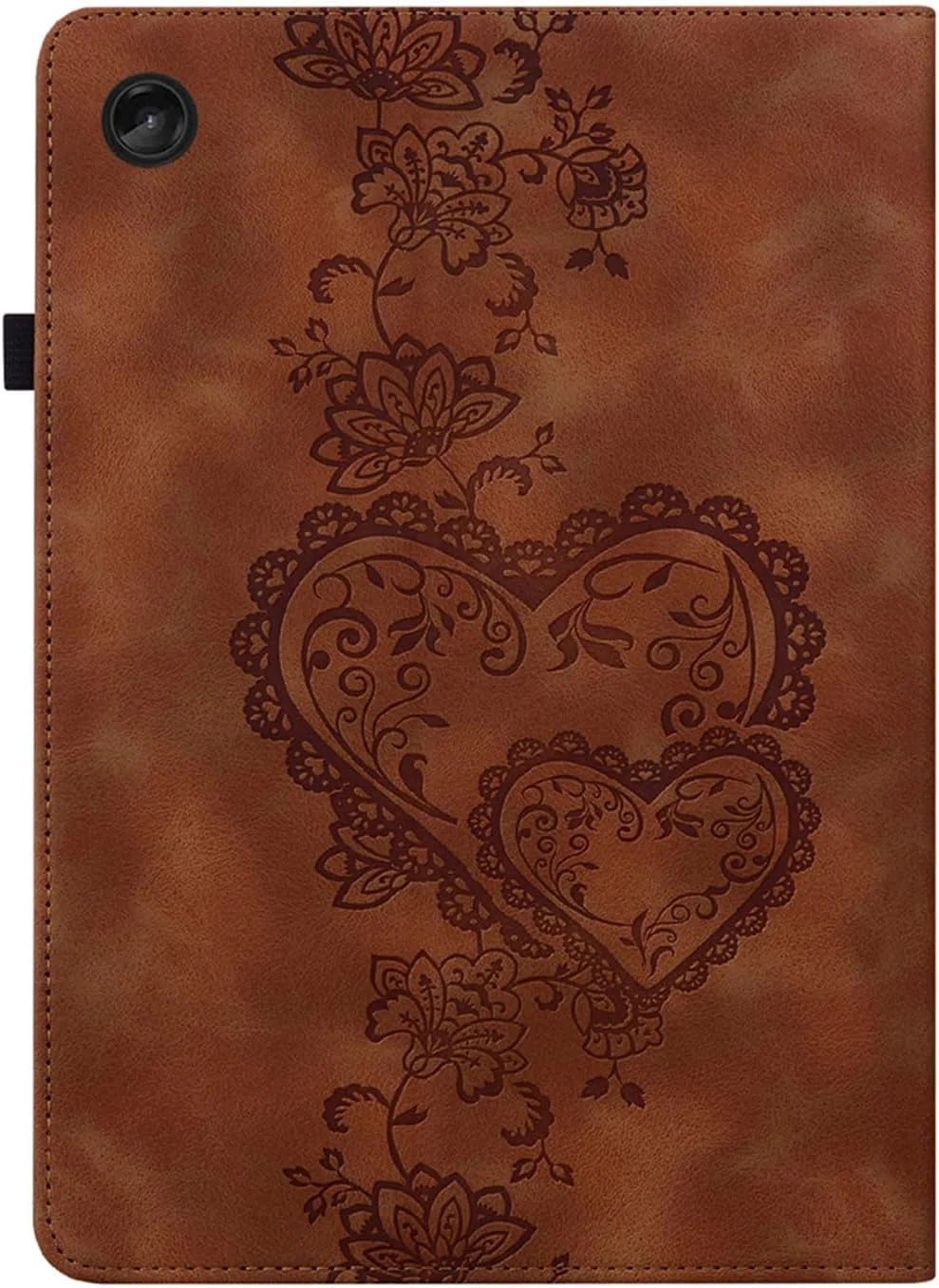کیف تبلت HYAEcase مناسب برای لنوو تب M10 (نسل 3) TB-328FU /TB-328XU (2022) 10.1 اینچ، جلد تاشو چرمی PU ممتاز با نگهدارنده قلم و زوایای دید چندگانه و جای کارت (قهوه ای)