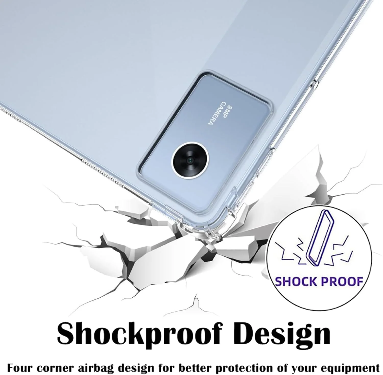 کاور کوسینوهوکا برای تبلت لنوو آیدیا تب 11 اینچ + [بسته 2 عددی] محافظ صفحه نمایش، فوق العاده نازک [مقاوم در برابر ضربه] [ضد خش] کاور محافظ سیلیکونی نرم با قابلیت جذب ضربه، شفاف