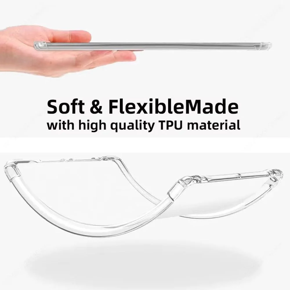 کاور کوسینوهوکا برای تبلت لنوو آیدیا تب 11 اینچ + [بسته 2 عددی] محافظ صفحه نمایش، فوق العاده نازک [مقاوم در برابر ضربه] [ضد خش] کاور محافظ سیلیکونی نرم با قابلیت جذب ضربه، شفاف