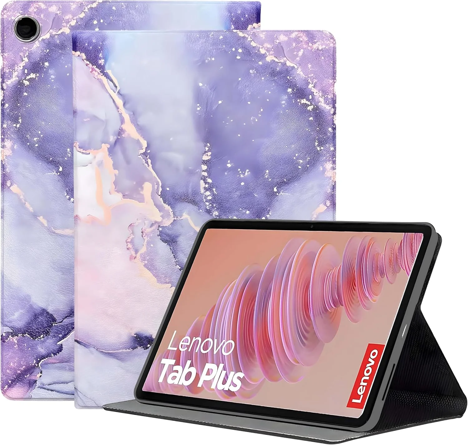 ProElite Book Cover Case for Lenovo Tab Plus 11.5 inch Cover, Smart flip case Book Cover for Lenovo Tab Plus 11.5 inch Tablet, Marble Purple