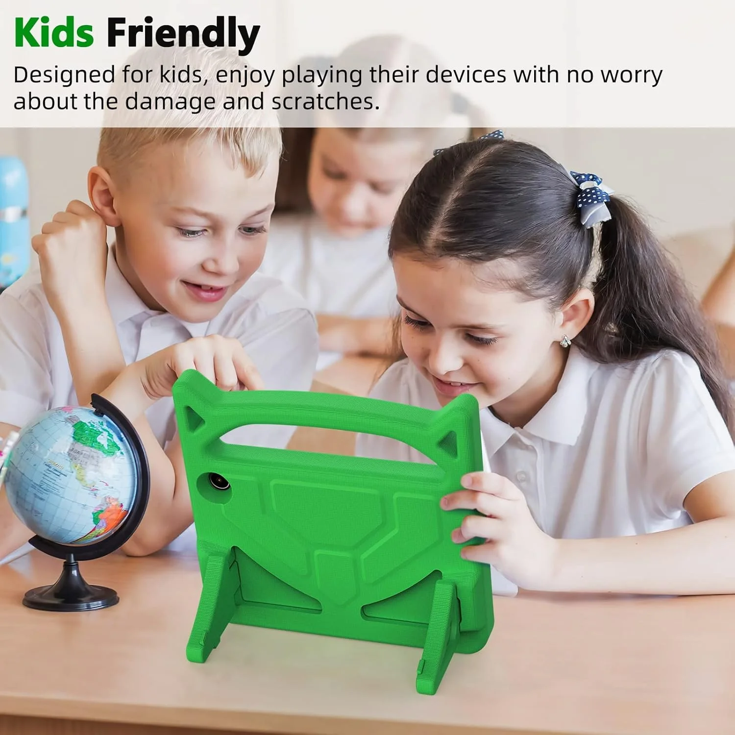 کیف تبلت 7 اینچی 2022 مناسب کودکان، نه برای تبلت لنوو سامسونگ - کیف محافظ ضد ضربه Dinines با دسته و پایه برای تبلت 7 اینچی، سبز کیف تبلت 7 اینچی 2022 مناسب کودکان، نه برای تبلت لنوو سامسونگ - کیف محافظ ضد ضربه Dinines با دسته و پایه برای تبلت 7 اینچی، سبز