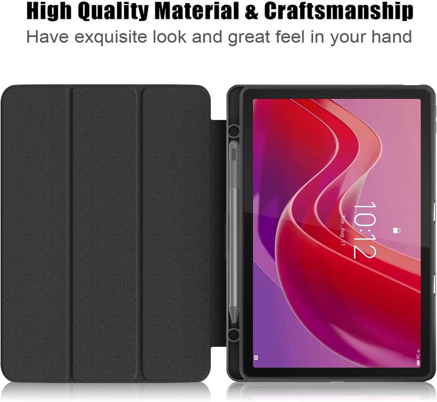 کیف محافظ تبلت لنوو تب M11 مدل TB330FU سایز 11 اینچ به همراه جای قلم و قابلیت بیدار شدن/خواب خودکار کیف محافظ تبلت لنوو تب M11 مدل TB330FU سایز 11 اینچ به همراه جای قلم و قابلیت بیدار شدن/خواب خودکار
