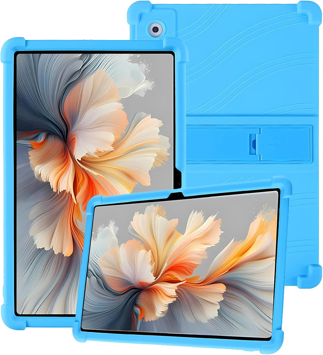 کاور سیلیکونی تبلت لنوو YOGA Tab Plus سایز 12.7 اینچ با پوشش کامل، ضد ضربه، ضد خش، استند قابل تنظیم و روکش سیلیکونی نرم، آبی روشن کاور سیلیکونی تبلت لنوو YOGA Tab Plus سایز 12.7 اینچ با پوشش کامل، ضد ضربه، ضد خش، استند قابل تنظیم و روکش سیلیکونی نرم، آبی روشن