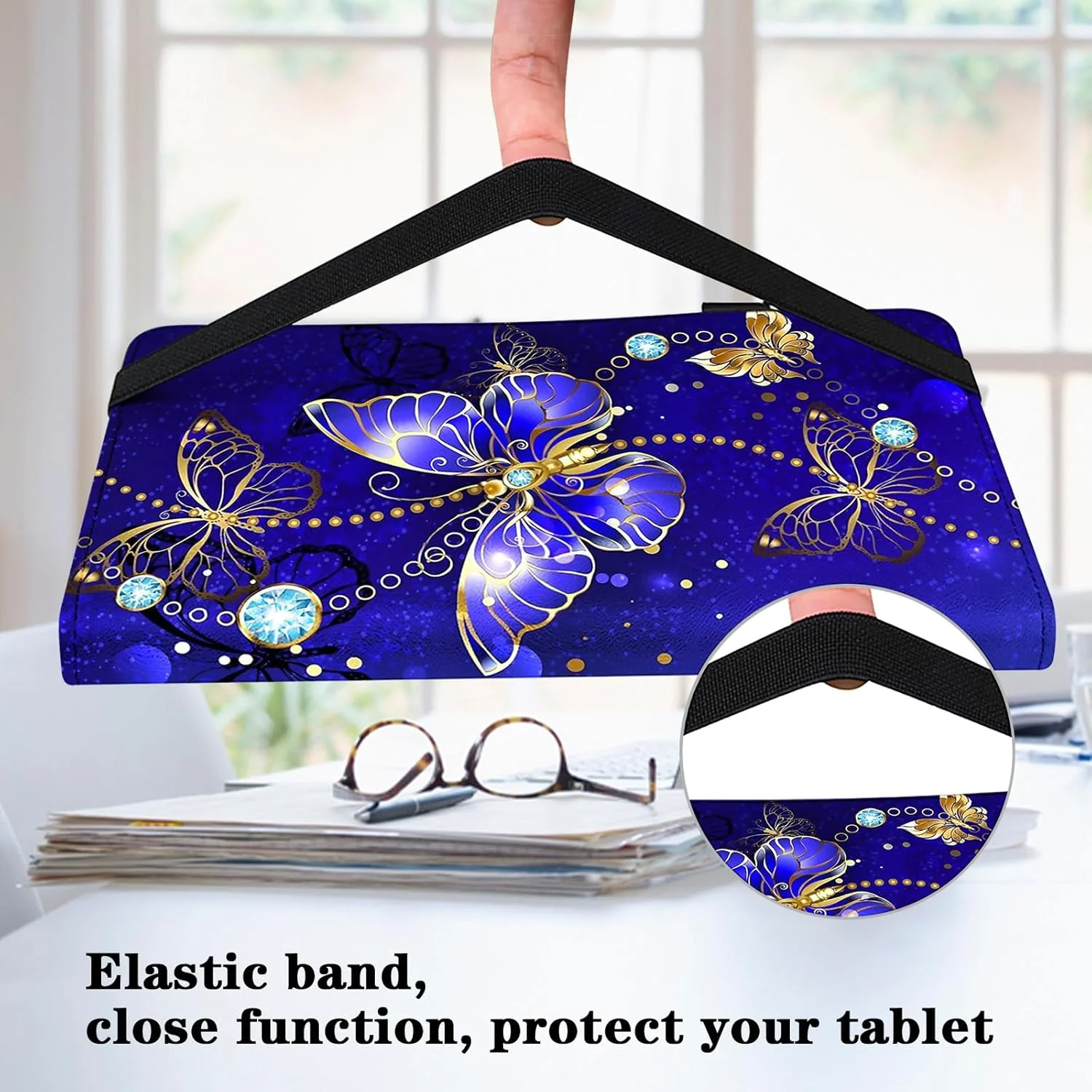 کاور محافظ تبلت لنوو تب M9 سایز 9.0 اینچ (مدل TB-310FU، عرضه شده در سال 2023)، کیف چرمی PU با قابلیت استند و کش الاستیک - طرح پروانه الماس کاور محافظ تبلت لنوو تب M9 سایز 9.0 اینچ (مدل TB-310FU، عرضه شده در سال 2023)، کیف چرمی PU با قابلیت استند و کش الاستیک - طرح پروانه الماس