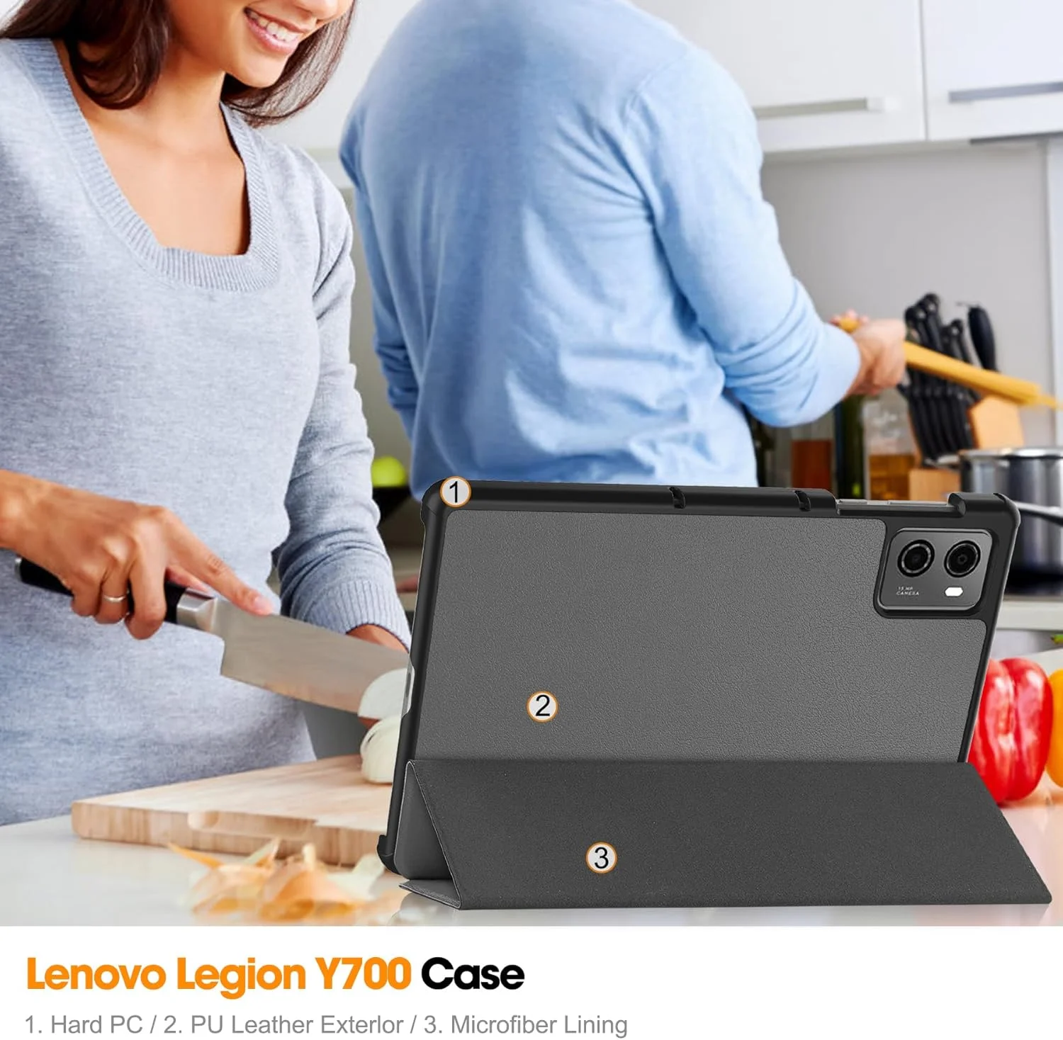 کیف تبلت RanTuo برای Lenovo Legion Y700 2023، چرم PU، سبک و نازک، ضد آب، ضد گرد و غبار، محافظ ضد افتادن برای Lenovo Legion Y700 2023. (خاکستری) کیف تبلت RanTuo برای Lenovo Legion Y700 2023، چرم PU، سبک و نازک، ضد آب، ضد گرد و غبار، محافظ ضد افتادن برای Lenovo Legion Y700 2023. (خاکستری)