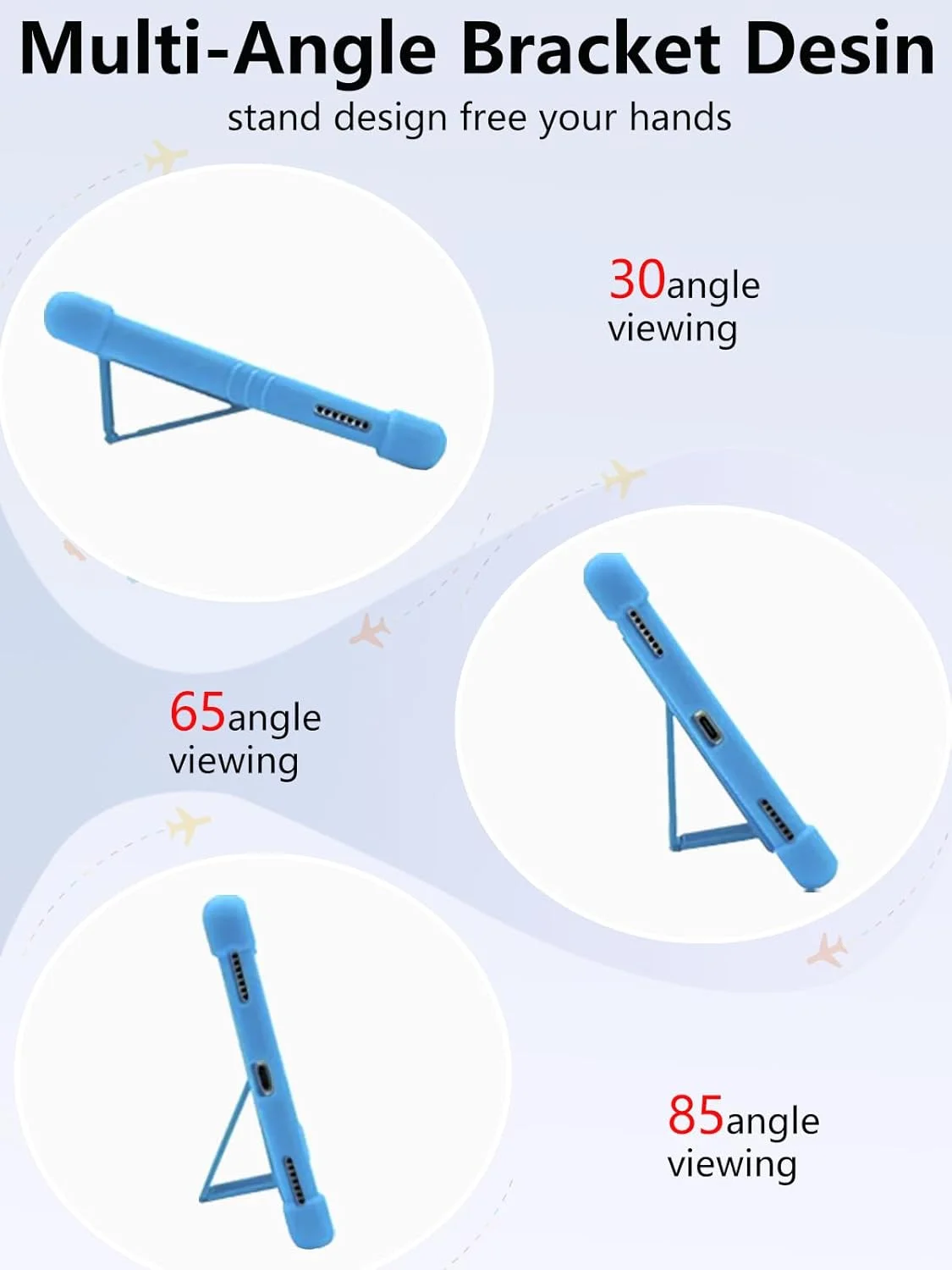 کاور سیلیکونی تبلت لنوو YOGA Tab Plus 12.7 اینچی با پوشش کامل، ضد ضربه، ضد خش، پایه قابل تنظیم و روکش سیلیکونی نرم، آبی روشن کاور سیلیکونی تبلت لنوو YOGA Tab Plus 12.7 اینچی با پوشش کامل، ضد ضربه، ضد خش، پایه قابل تنظیم و روکش سیلیکونی نرم، آبی روشن