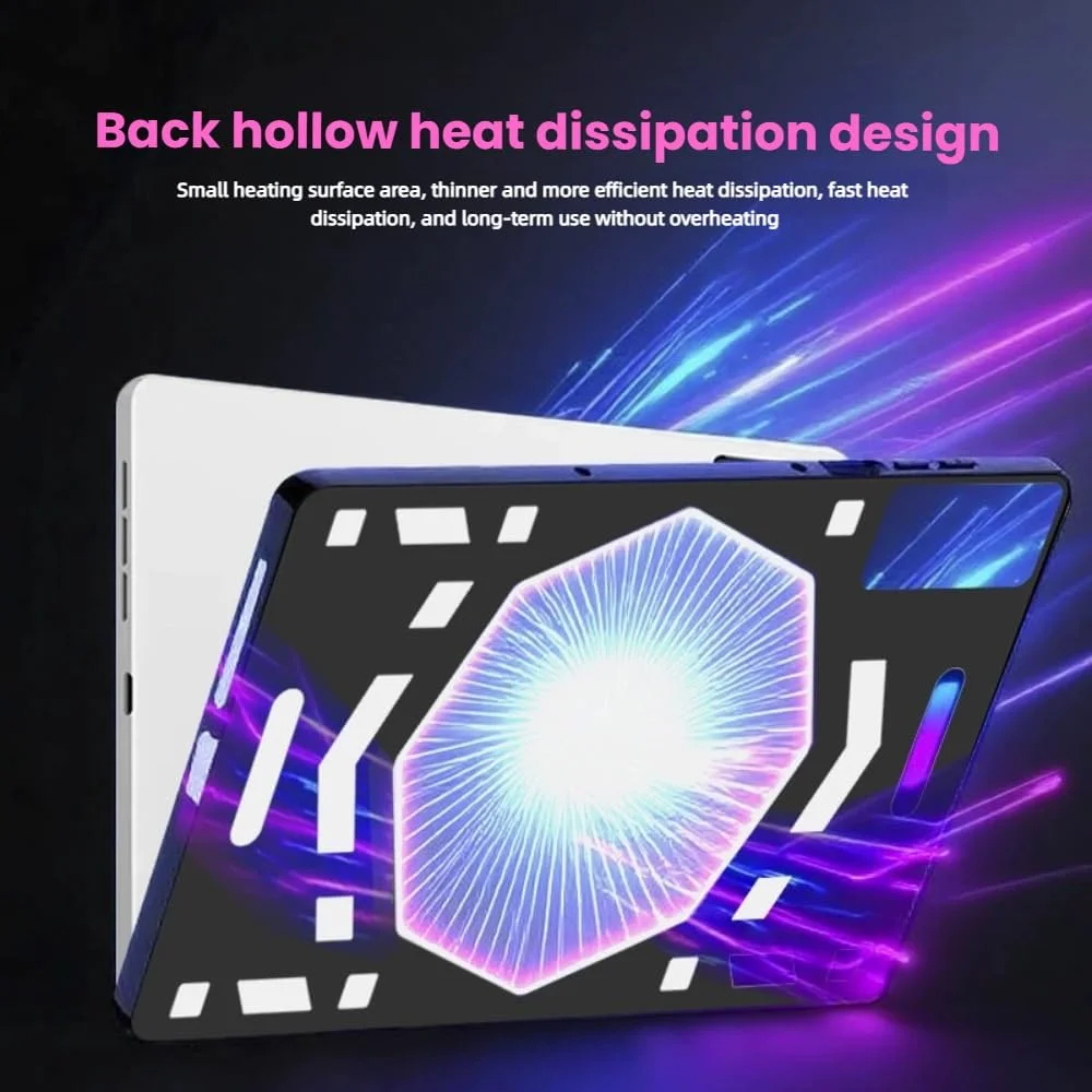 کاور تبلت گیمینگ Gruattreay سازگار با Lenovo Legion Y700 (نسل 4) 8.8 اینچی، [پشتیبانی از استفاده از رادیاتور] پوشش محافظ در برابر افتادن با قابلیت دفع حرارت TPU نرم