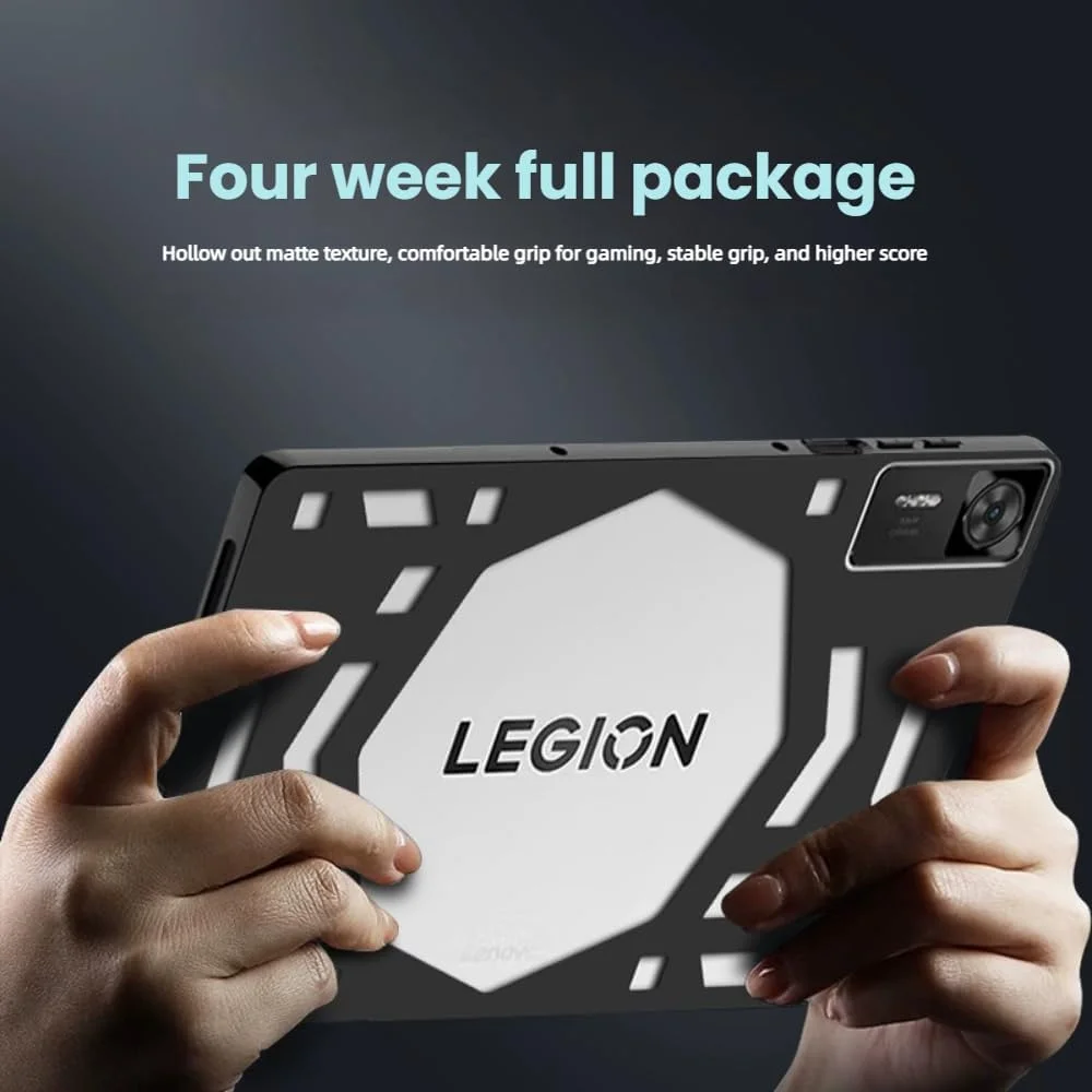 کاور تبلت گیمینگ Gruattreay سازگار با Lenovo Legion Y700 (نسل 4) 8.8 اینچی، [پشتیبانی از استفاده از رادیاتور] پوشش محافظ در برابر افتادن با قابلیت دفع حرارت TPU نرم
