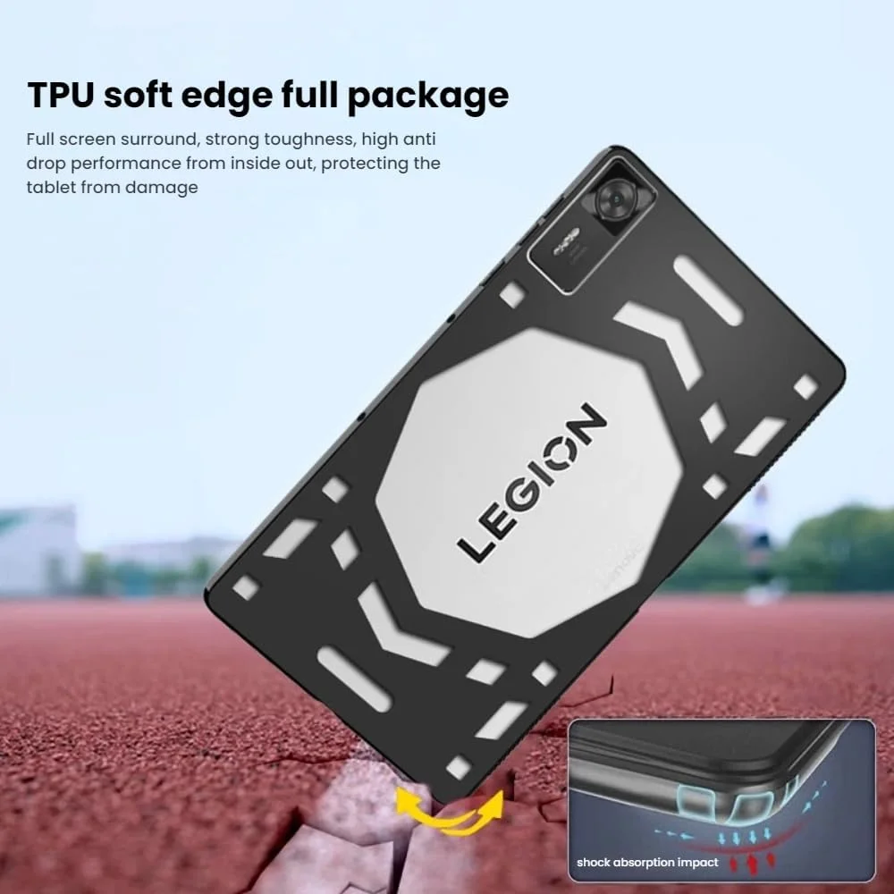 کاور تبلت گیمینگ Gruattreay سازگار با Lenovo Legion Y700 (نسل 4) 8.8 اینچی، [پشتیبانی از استفاده از رادیاتور] پوشش محافظ در برابر افتادن با قابلیت دفع حرارت TPU نرم