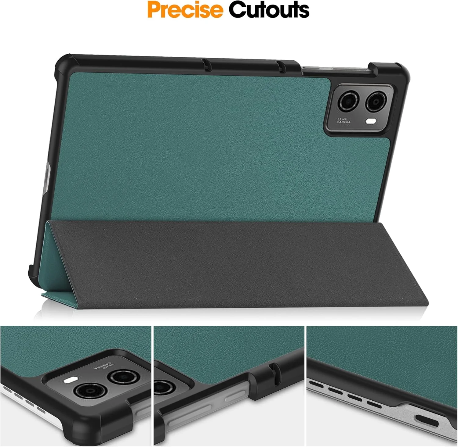 کیف تبلت RanTuo برای Lenovo Legion Y700 2023، چرم PU، سبک و نازک، ضد آب، ضد گرد و غبار، قاب محافظ ضد افتادن برای Lenovo Legion Y700 2023 (سبز تیره)