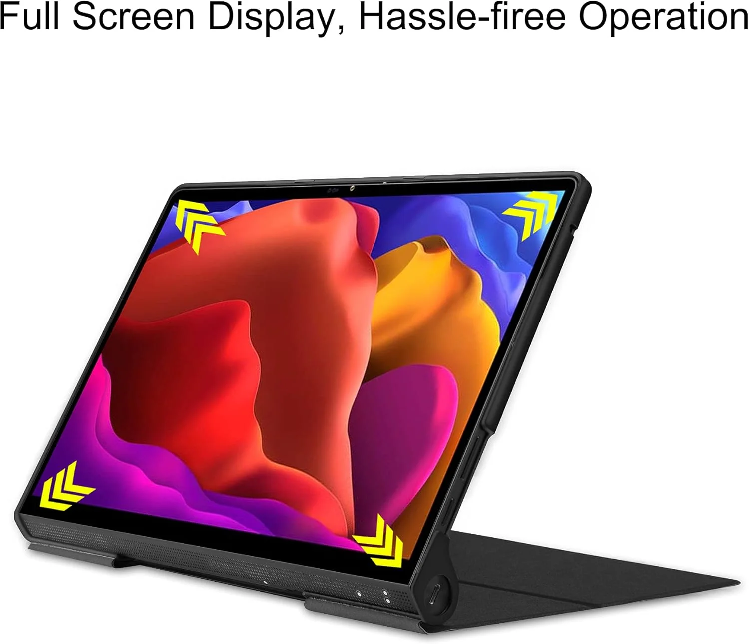 کیف تبلت RanTuo برای Lenovo Yoga Pad Pro 13، روکش PU، سبک و نازک، ضد آب، ضد گرد و غبار، کیف محافظ ضد افتادن برای Lenovo Yoga Pad Pro 13. (مشکی)