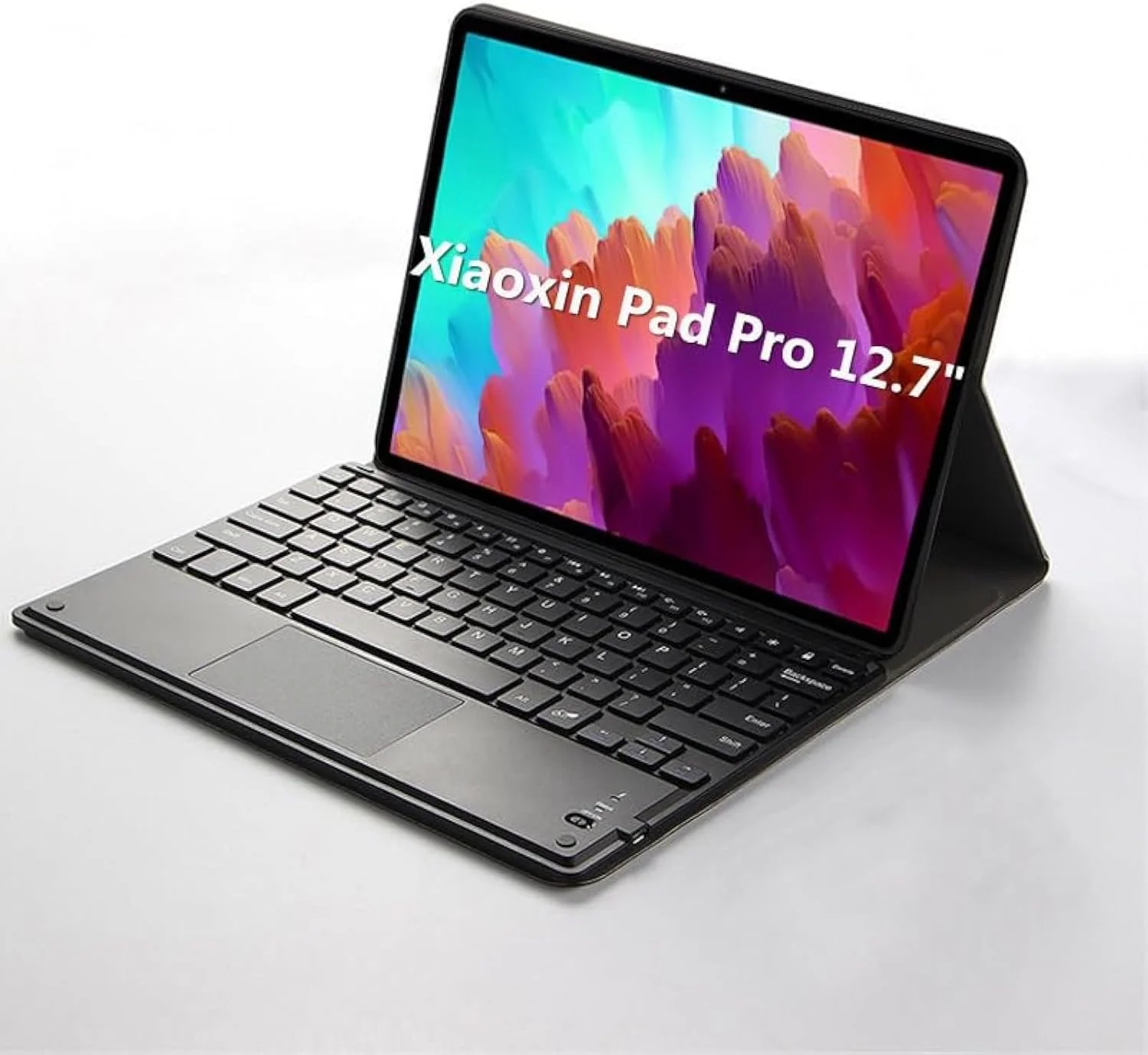 کاور کیبورد عربی و انگلیسی Gruattreay سازگار با تبلت Lenovo Tab P12/Xiaoxin Pad Pro 12.7 اینچ 2023 (TB-370FU/TB-371FC)، کیف چرمی تبلت با کیبورد بلوتوثی جداشدنی و ماوس ترک پد کاور کیبورد عربی و انگلیسی Gruattreay سازگار با تبلت Lenovo Tab P12/Xiaoxin Pad Pro 12.7 اینچ 2023 (TB-370FU/TB-371FC)، کیف چرمی تبلت با کیبورد بلوتوثی جداشدنی و ماوس ترک پد