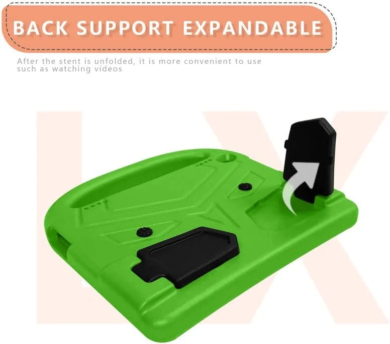 کیف تبلت Nikaque برای Lenovo Tab M10 HD نسل دوم TB-X306F/TB-X306X 10.1 اینچی 2020، مناسب کودکان، دارای دسته با استند، پوشش فوم EVA ایمن، سبک وزن، پوشش محافظ ضد ضربه، سبز کیف تبلت Nikaque برای Lenovo Tab M10 HD نسل دوم TB-X306F/TB-X306X 10.1 اینچی 2020، مناسب کودکان، دارای دسته با استند، پوشش فوم EVA ایمن، سبک وزن، پوشش محافظ ضد ضربه، سبز