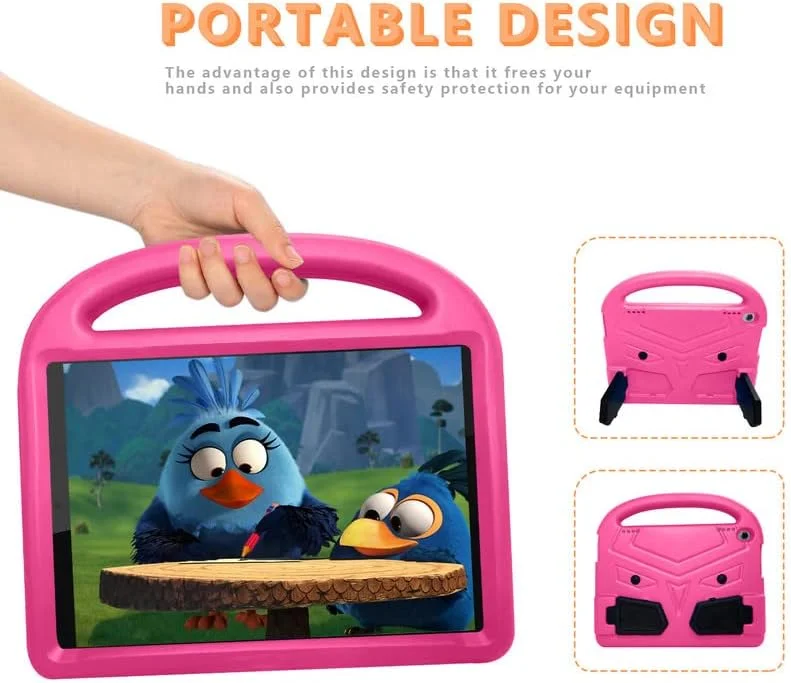 کیف تبلت Nikaque برای Lenovo Tab M10 HD 2nd TB-X306F/TB-X306X 10.1 اینچ 2020، مناسب کودکان، دارای دسته با پایه، پوشش فوم EVA ایمن، سبک وزن، پوشش محافظ ضد ضربه، رز کیف تبلت Nikaque برای Lenovo Tab M10 HD 2nd TB-X306F/TB-X306X 10.1 اینچ 2020، مناسب کودکان، دارای دسته با پایه، پوشش فوم EVA ایمن، سبک وزن، پوشش محافظ ضد ضربه، رز