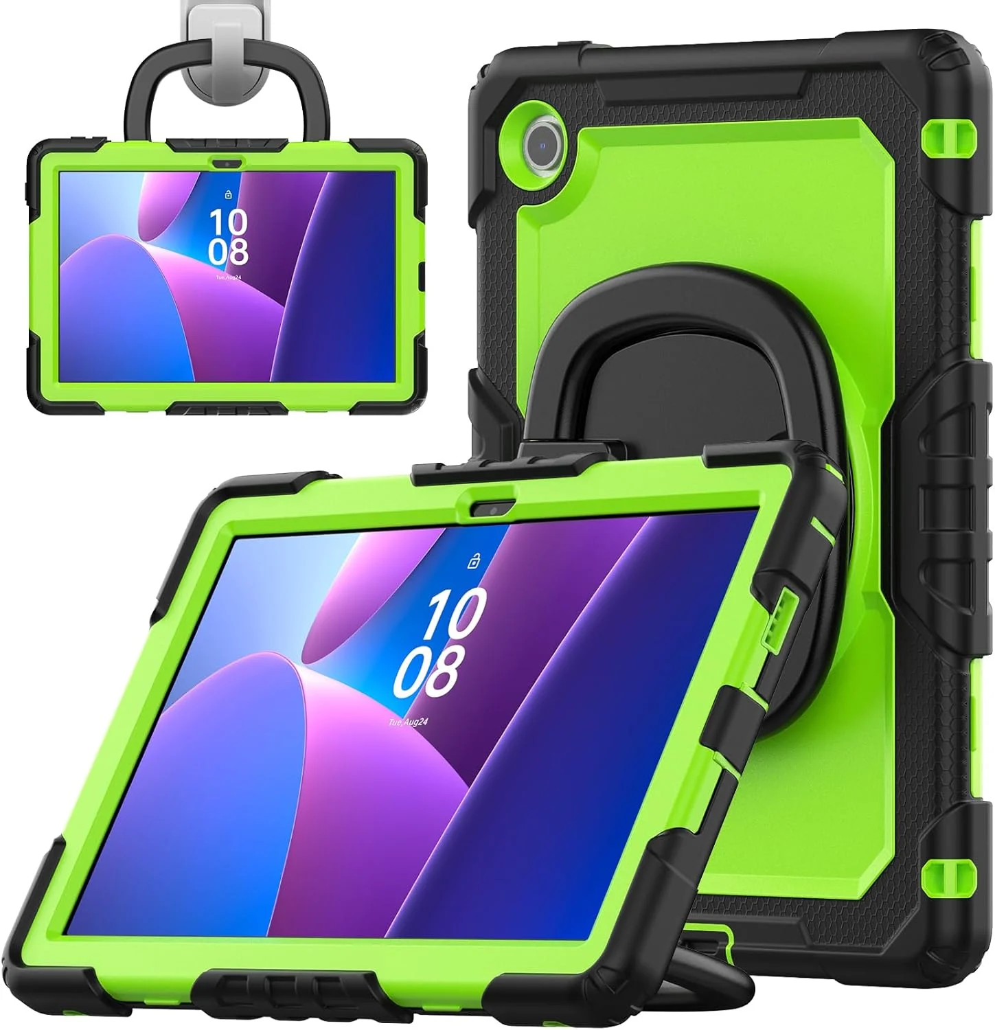 کیف محافظ تبلت سنگین نینسی برای لنوو تب 10.1 اینچ 2025 TB-311XU، کاور سیلیکونی ضد ضربه 3 در 1 با جای مداد، بند شانه، پایه تاشو نامرئی کیف محافظ تبلت سنگین نینسی برای لنوو تب 10.1 اینچ 2025 TB-311XU، کاور سیلیکونی ضد ضربه 3 در 1 با جای مداد، بند شانه، پایه تاشو نامرئی