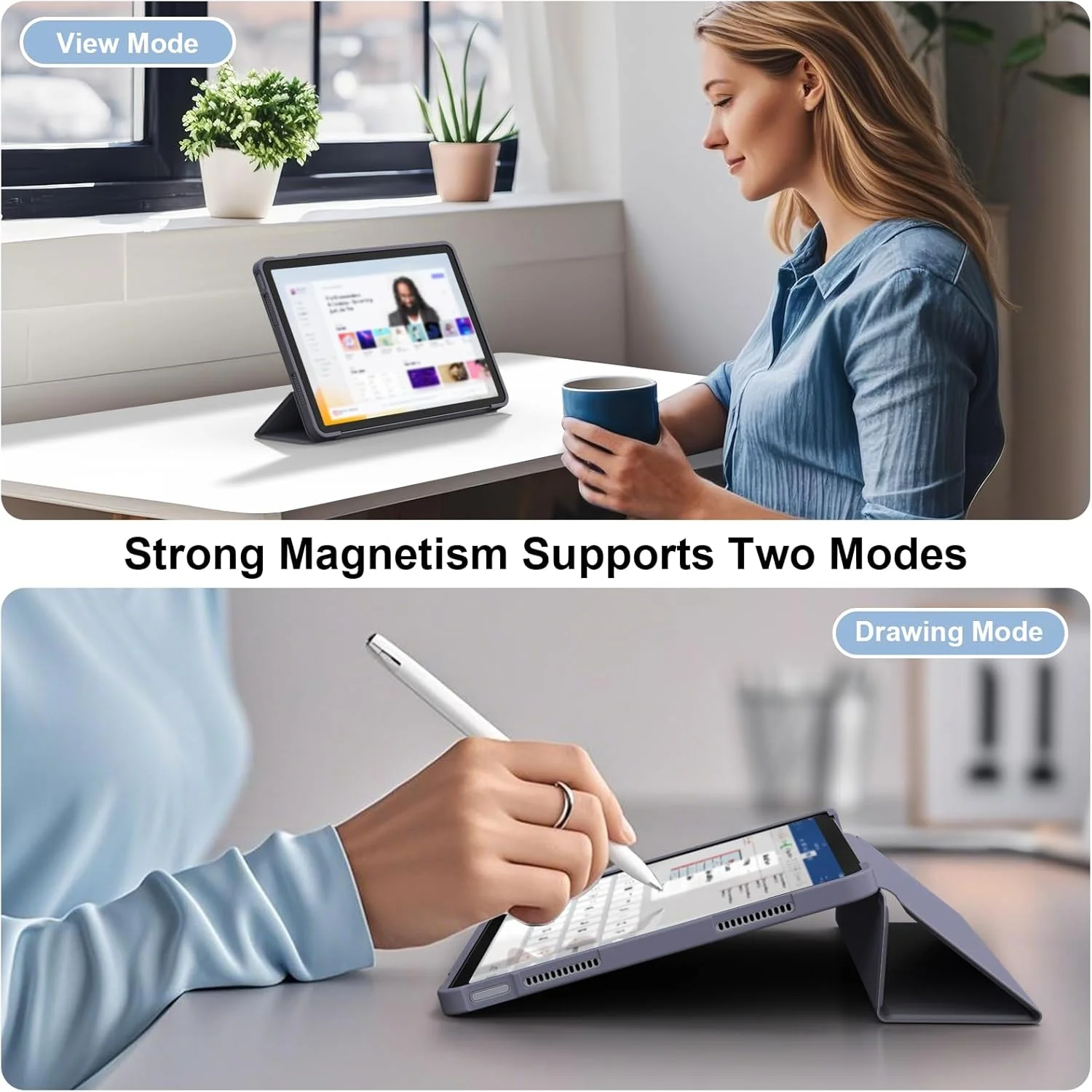 کیف تبلت توبفیت مناسب برای لنوو تب M11، کیف محافظ هوشمند مغناطیسی فوق العاده باریک برای تبلت لنوو تب M11 11 اینچی (بنفش) کیف تبلت توبفیت مناسب برای لنوو تب M11، کیف محافظ هوشمند مغناطیسی فوق العاده باریک برای تبلت لنوو تب M11 11 اینچی (بنفش)