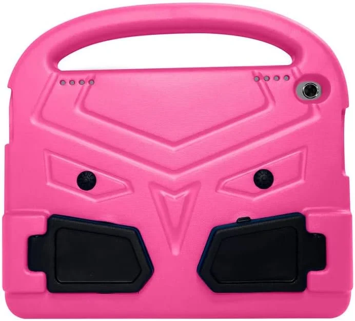 کیف تبلت Nikaque مناسب برای Lenovo Tab M10 HD 2nd TB-X306F/TB-X306X 10.1 اینچی 2020، مناسب کودکان، دارای دسته با پایه، پوشش فوم EVA ایمن، سبک وزن، پوشش محافظ ضد ضربه، رز