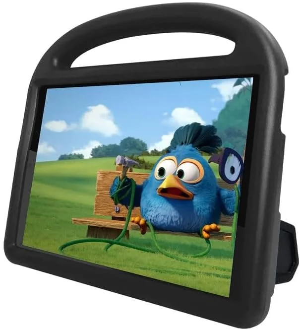 کیف تبلت Nikaque مناسب برای لنوو تب M10 HD نسل دوم TB-X306F/TB-X306X 10.1 اینچ 2020، مناسب کودکان، دارای دسته با استند، پوشش فوم EVA ایمن، سبک وزن، پوشش محافظ ضد ضربه، مشکی