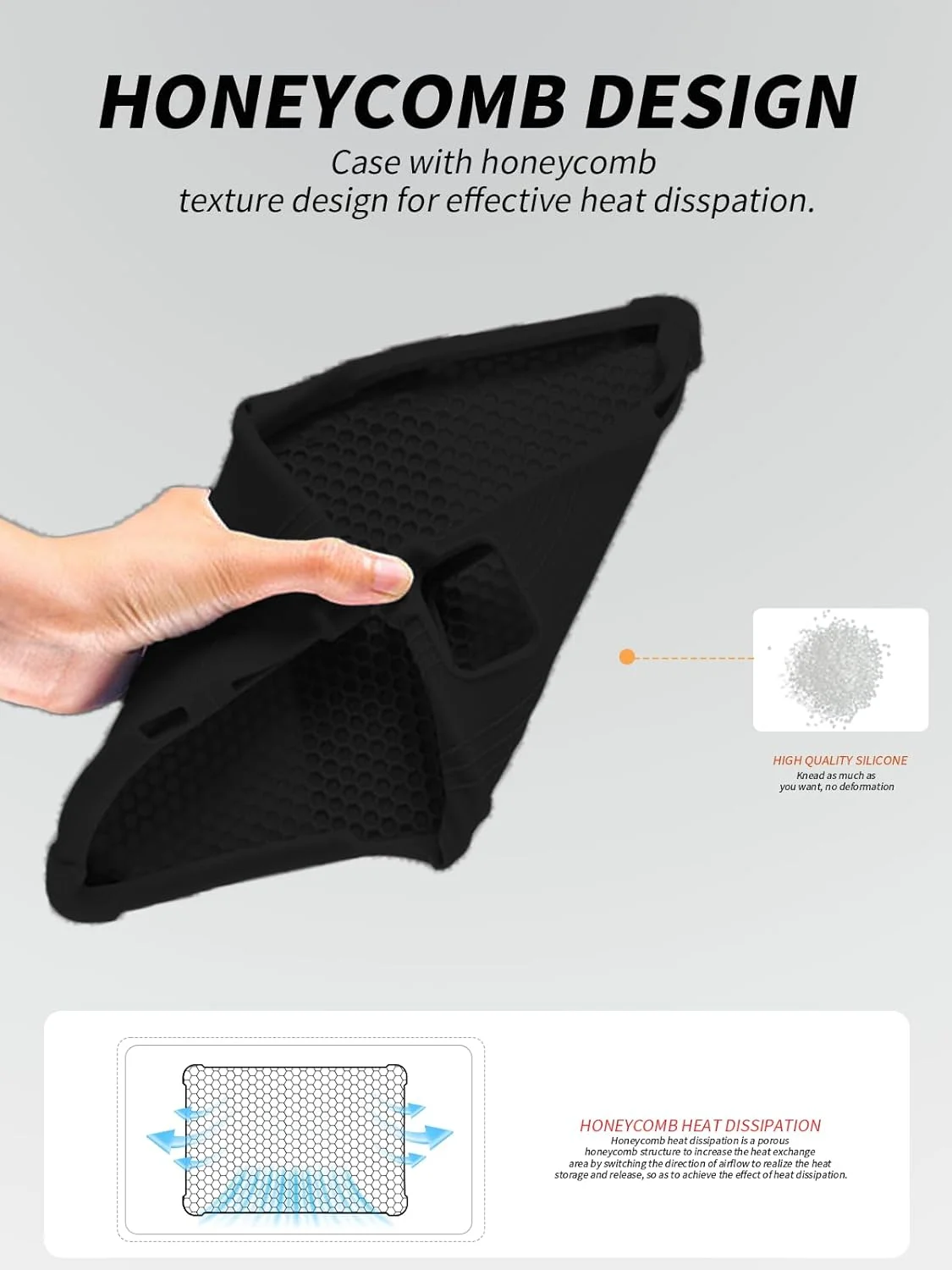 کاور تبلت لنوو تب M11 11 اینچی، کاور سیلیکونی نرم تبلت با پایه ضد لغزش، مقاوم در برابر ضربه و افتادن - مشکی کاور تبلت لنوو تب M11 11 اینچی، کاور سیلیکونی نرم تبلت با پایه ضد لغزش، مقاوم در برابر ضربه و افتادن - مشکی