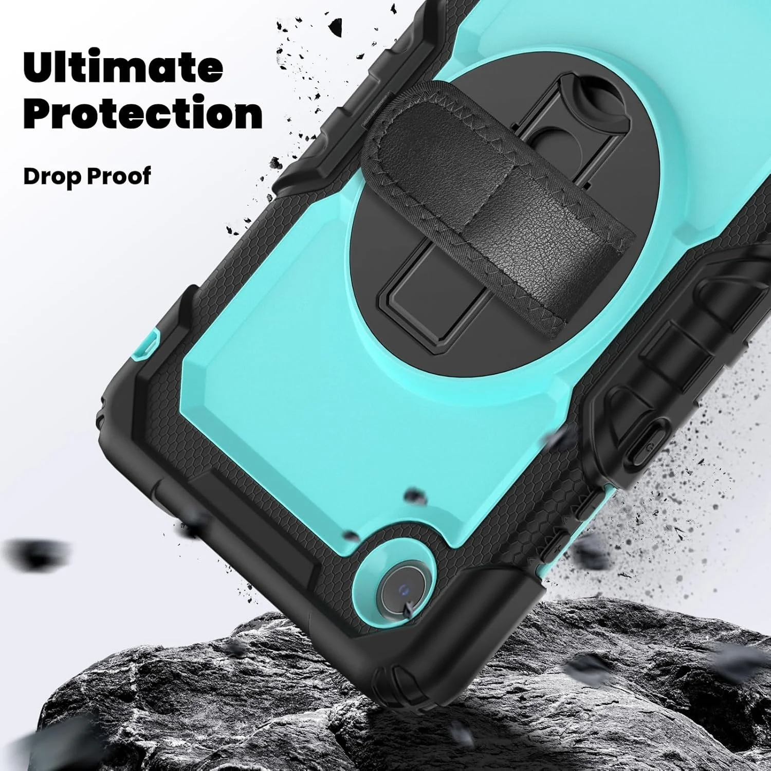 محافظ تبلت سازگار با تبلت لنوو تب وان 8.7 اینچی مدل K9 TB305FU به همراه محافظ صفحه نمایش، قاب مقاوم در برابر ضربه با بند دستی و پایه چرخان 360 درجه، سازگار با قاب تبلت لنوو تب وان 8.7 اینچی محافظ تبلت سازگار با تبلت لنوو تب وان 8.7 اینچی مدل K9 TB305FU به همراه محافظ صفحه نمایش، قاب مقاوم در برابر ضربه با بند دستی و پایه چرخان 360 درجه، سازگار با قاب تبلت لنوو تب وان 8.7 اینچی