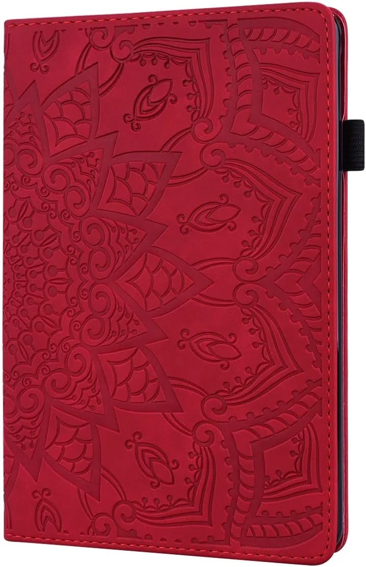 کیف محافظ تبلت QUYISHAN سازگار با لنوو تب M8 TB-8505F 8505X 8.0، باریک، سبک وزن، چرم PU طرح دار، کیف تبلت با قابلیت تاشو و جای کارت (رنگ: قرمز) کیف محافظ تبلت QUYISHAN سازگار با لنوو تب M8 TB-8505F 8505X 8.0، باریک، سبک وزن، چرم PU طرح دار، کیف تبلت با قابلیت تاشو و جای کارت (رنگ: قرمز)