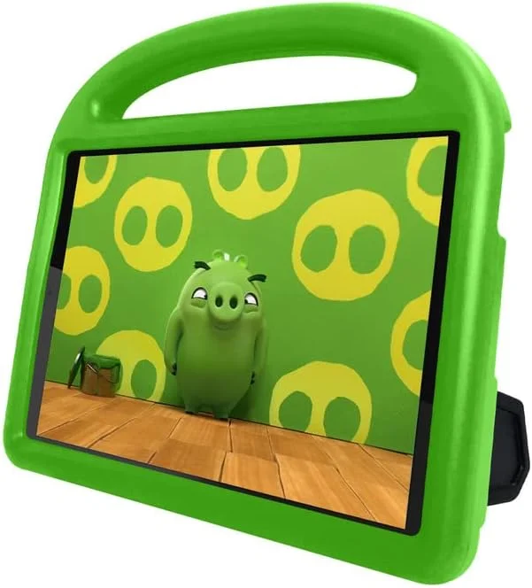 کیف تبلت Nikaque برای Lenovo Tab M10 HD نسل دوم TB-X306F/TB-X306X 10.1 اینچی 2020، مناسب کودکان، دارای دسته با استند، پوشش فوم EVA ایمن، سبک وزن، پوشش محافظ ضد ضربه، سبز