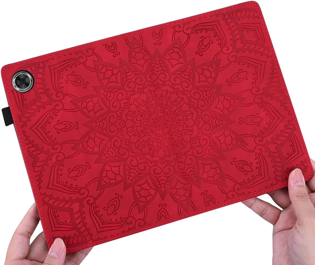 کیف محافظ تبلت QUYISHAN سازگار با لنوو تب M8 TB-8505F 8505X 8.0، باریک، سبک وزن، چرم PU طرح دار، کیف تبلت با قابلیت تاشو و جای کارت (رنگ: قرمز) کیف محافظ تبلت QUYISHAN سازگار با لنوو تب M8 TB-8505F 8505X 8.0، باریک، سبک وزن، چرم PU طرح دار، کیف تبلت با قابلیت تاشو و جای کارت (رنگ: قرمز)