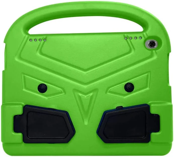 کیف تبلت Nikaque برای Lenovo Tab M10 HD نسل دوم TB-X306F/TB-X306X 10.1 اینچی 2020، مناسب کودکان، دارای دسته با استند، پوشش فوم EVA ایمن، سبک وزن، پوشش محافظ ضد ضربه، سبز