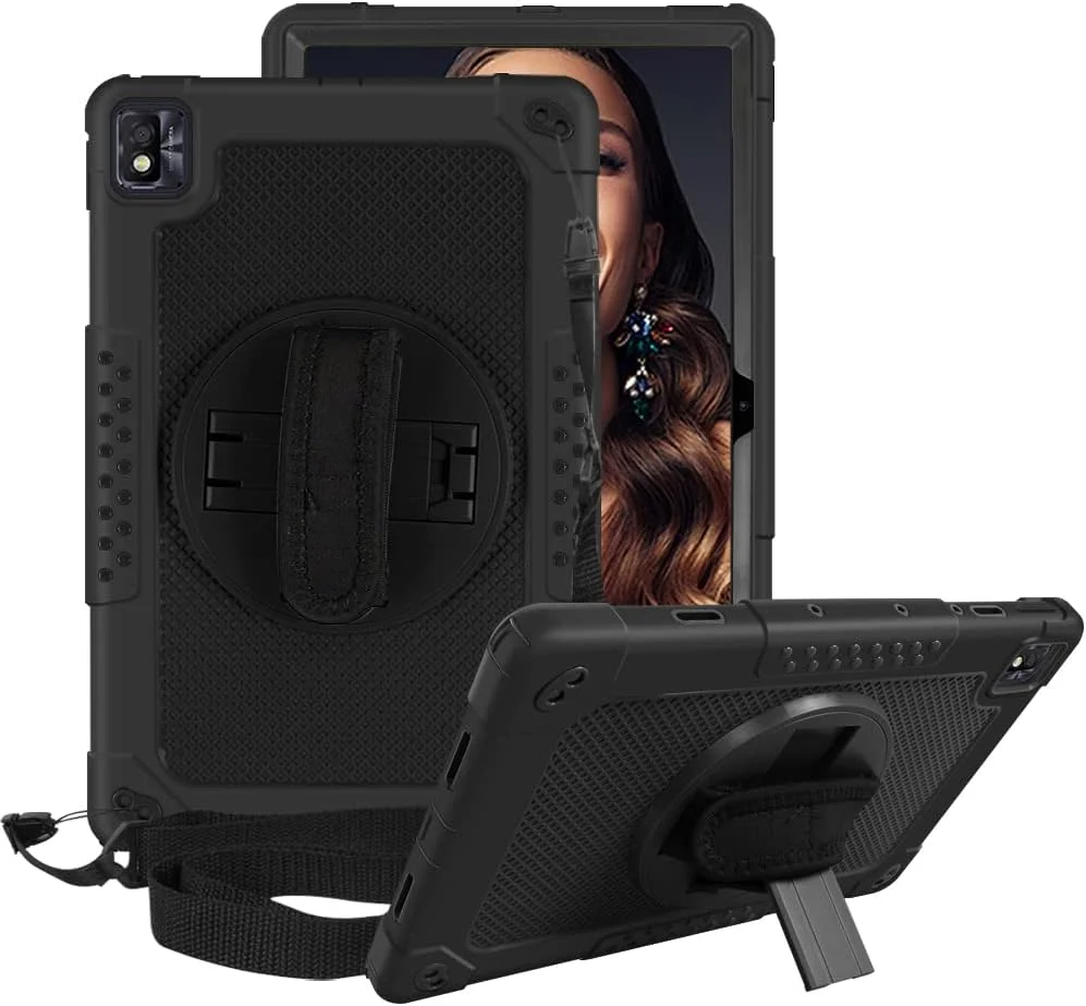 کیف تبلت FIEWESEY برای تبلت 10.4 اینچی TCL TABMAX، کیف محافظ هیبریدی مقاوم در برابر ضربه مناسب کودکان برای تبلت نوکیا T20/TCL Tab Pro 5G (مدل: 9198S)/VASTKING KingPad M10 (مشکی/مشکی) کیف تبلت FIEWESEY برای تبلت 10.4 اینچی TCL TABMAX، کیف محافظ هیبریدی مقاوم در برابر ضربه مناسب کودکان برای تبلت نوکیا T20/TCL Tab Pro 5G (مدل: 9198S)/VASTKING KingPad M10 (مشکی/مشکی)