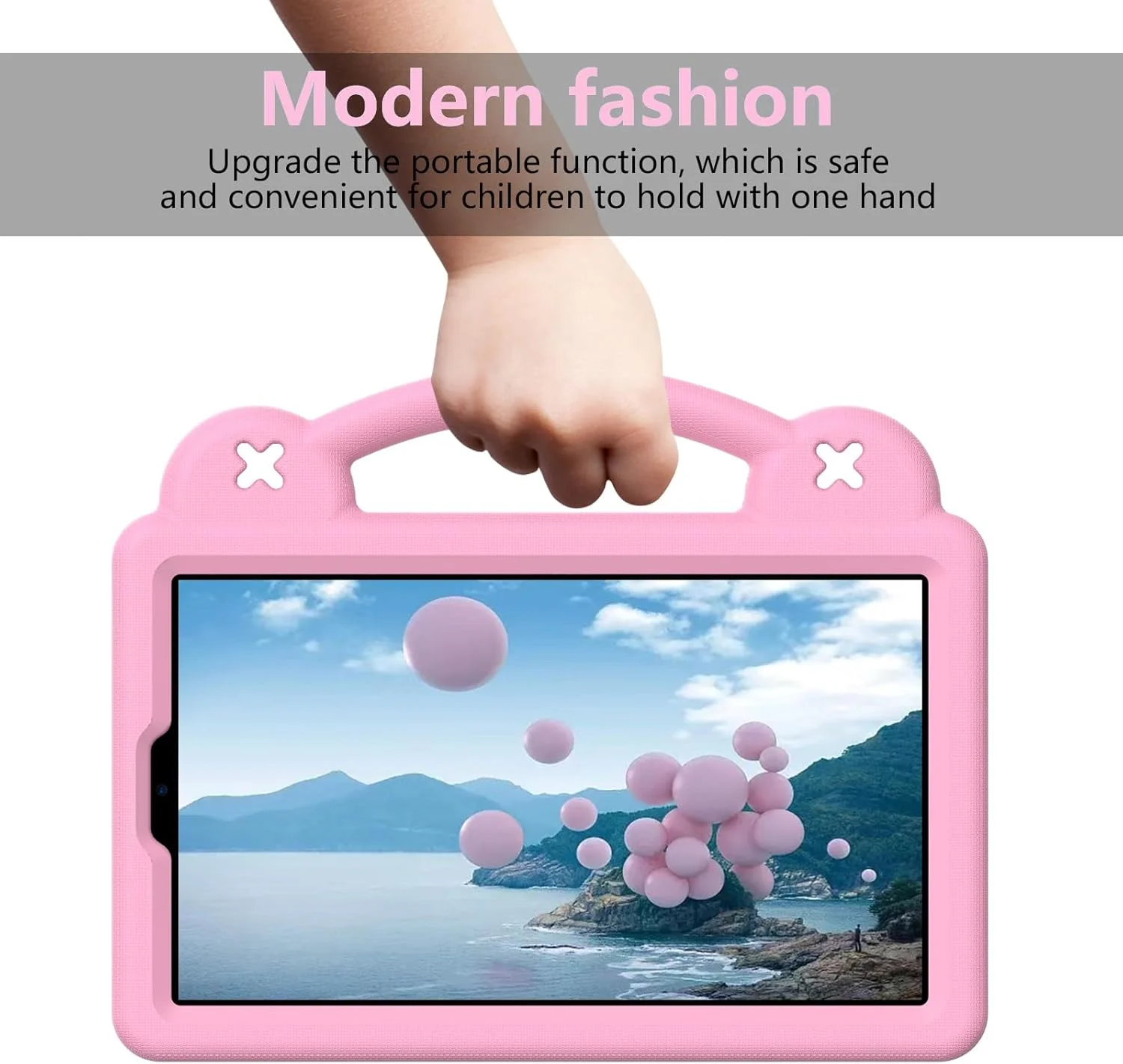 کاور تبلت گرواتری مناسب برای تبلت لنوو تب وان 8.7 اینچی (2025) [مناسب کودکان] طرح کارتونی بامزه نرم سبک وزن EVA با دسته قابل حمل ضد ضربه و محافظ استند (سبز نعنایی)