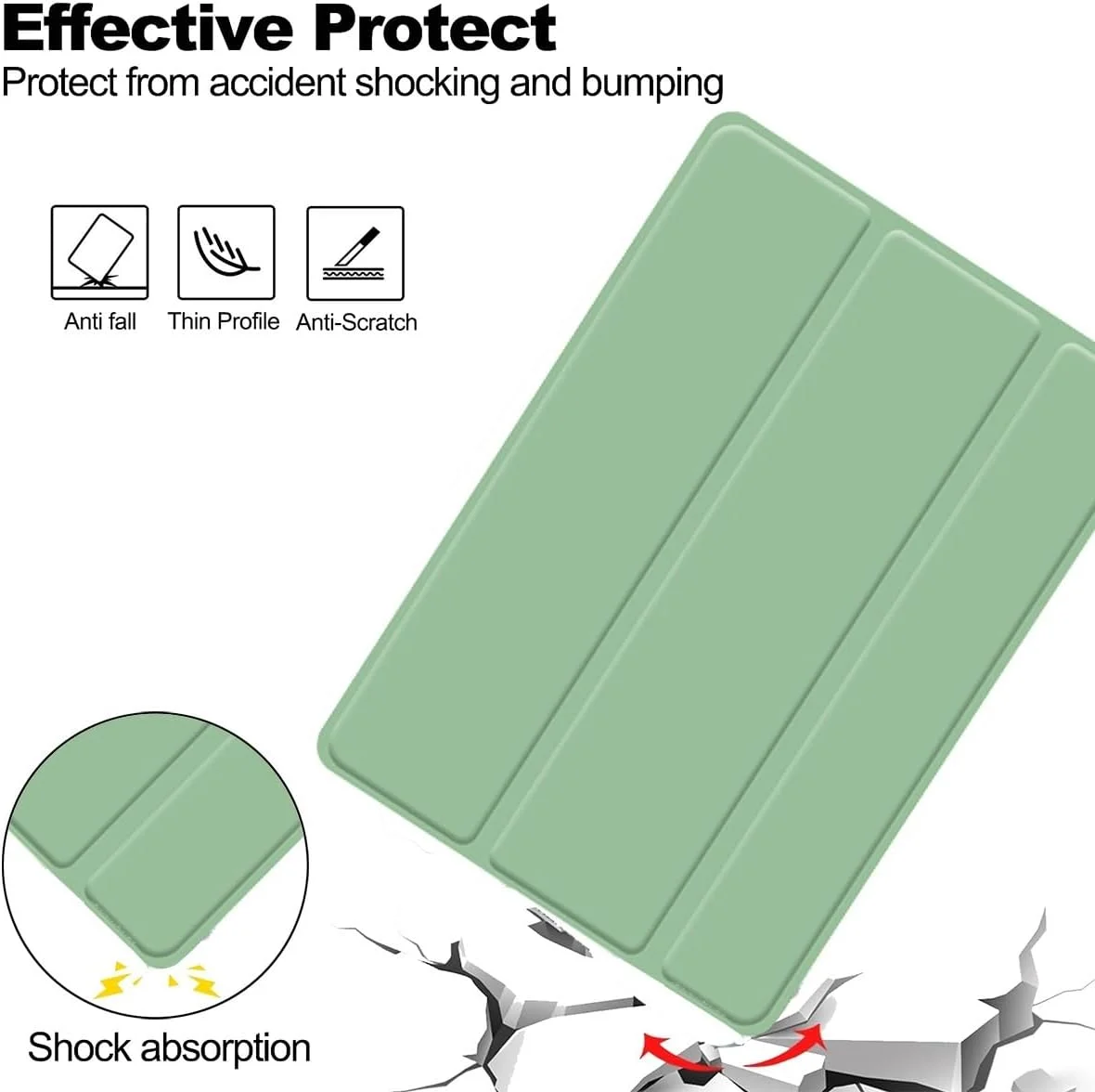 کیف تبلت QUYISHAN برای تبلت لنوو Legion Y700 8.8 اینچی نسل دوم مدل TB-320FC 2023، کیف تبلت باریک و سبک با روکش TPU نرم و تاشو، ضد ضربه + قابلیت بیدار/خواب خودکار (صورتی)