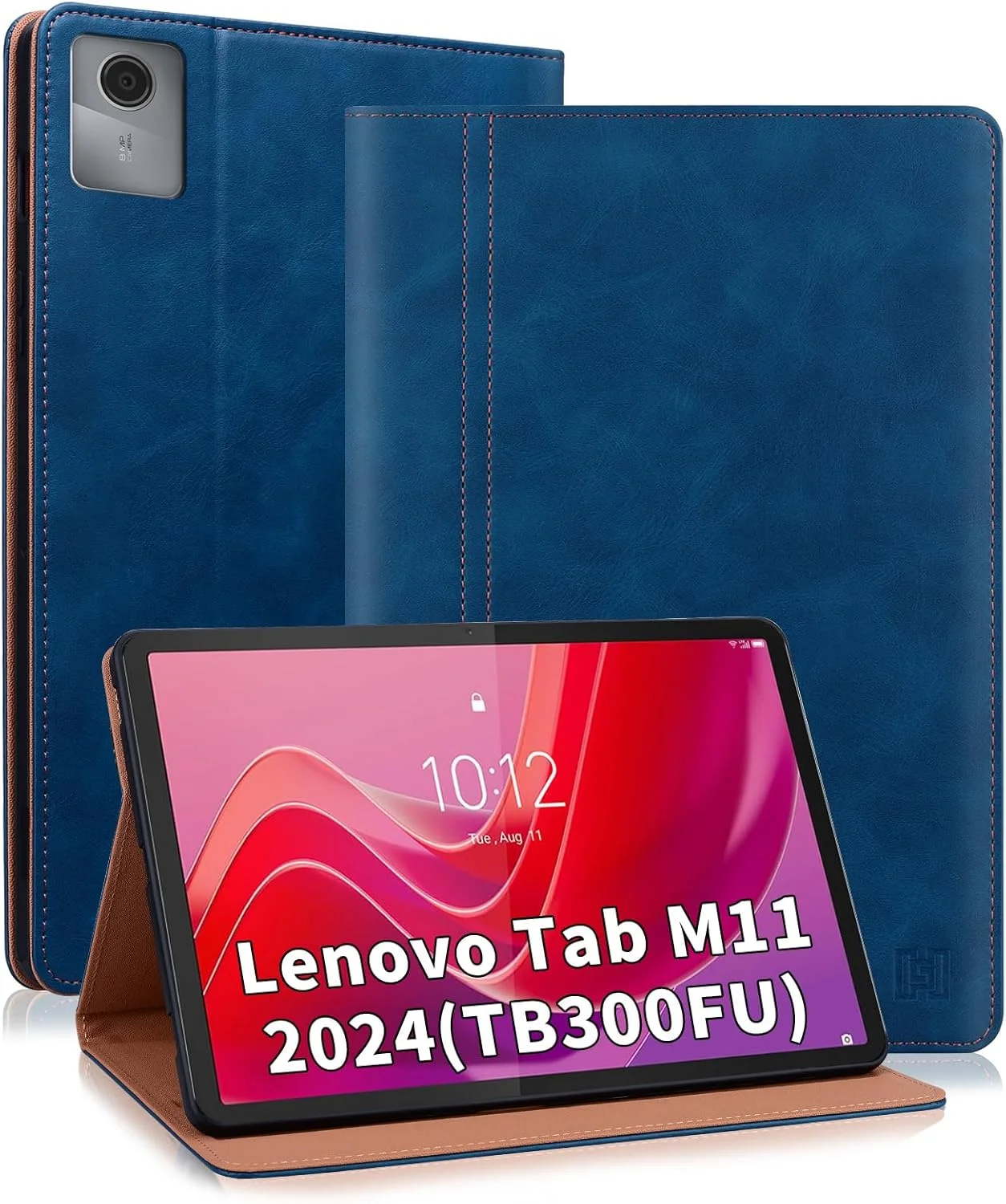 کیف تبلت ONETHEFUL برای Lenovo Tab M11 2024 TB300FU با جای مداد، کاور محافظ با قابلیت استند و جیب کارت، کیف تبلت تاشو برای Lenovo Tab M11 2024 (TB300) 11 اینچ، آبی کیف تبلت ONETHEFUL برای Lenovo Tab M11 2024 TB300FU با جای مداد، کاور محافظ با قابلیت استند و جیب کارت، کیف تبلت تاشو برای Lenovo Tab M11 2024 (TB300) 11 اینچ، آبی