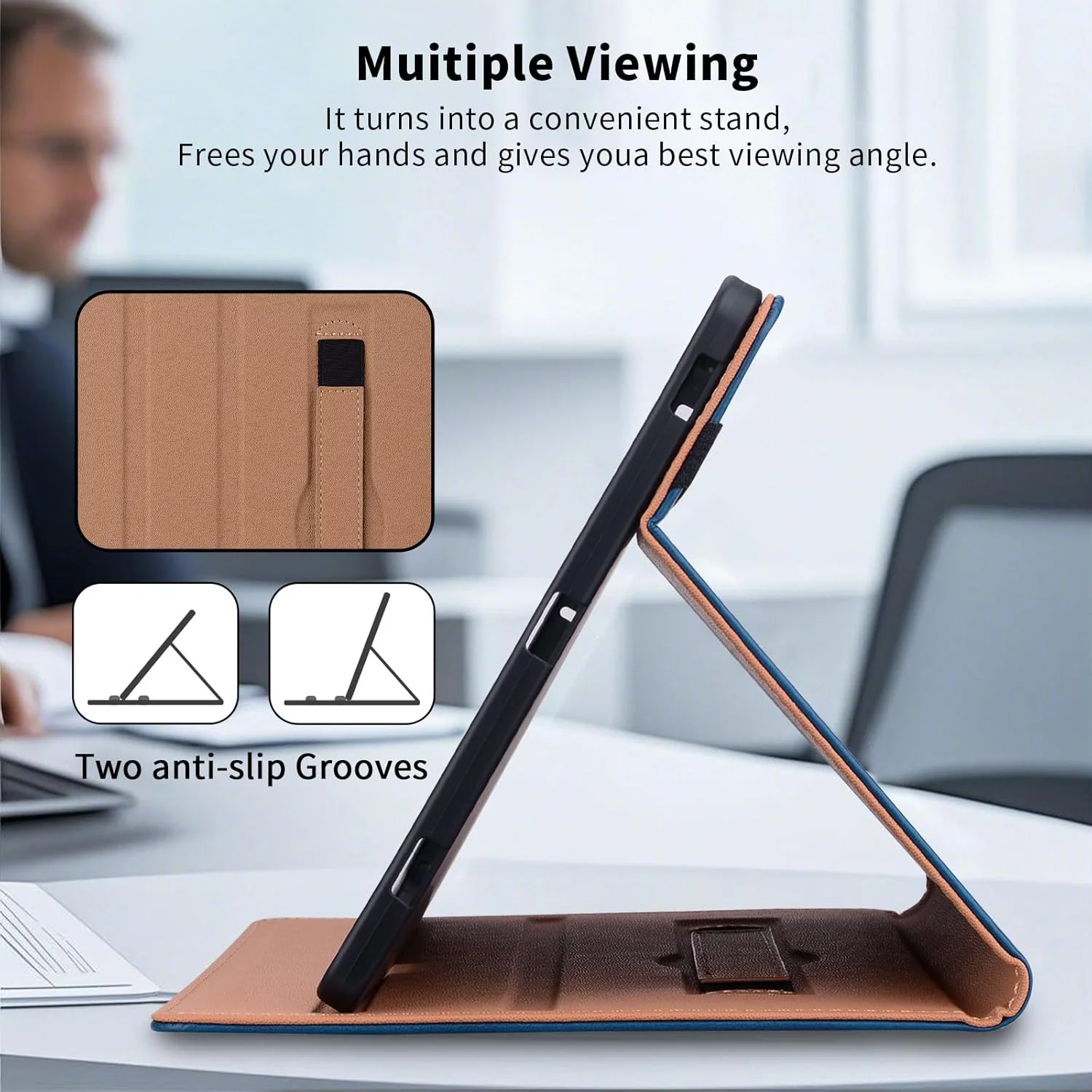 کیف تبلت ONETHEFUL برای Lenovo Tab M11 2024 TB300FU با جای مداد، کاور محافظ با قابلیت استند و جیب کارت، کیف تبلت تاشو برای Lenovo Tab M11 2024 (TB300) 11 اینچ، آبی کیف تبلت ONETHEFUL برای Lenovo Tab M11 2024 TB300FU با جای مداد، کاور محافظ با قابلیت استند و جیب کارت، کیف تبلت تاشو برای Lenovo Tab M11 2024 (TB300) 11 اینچ، آبی