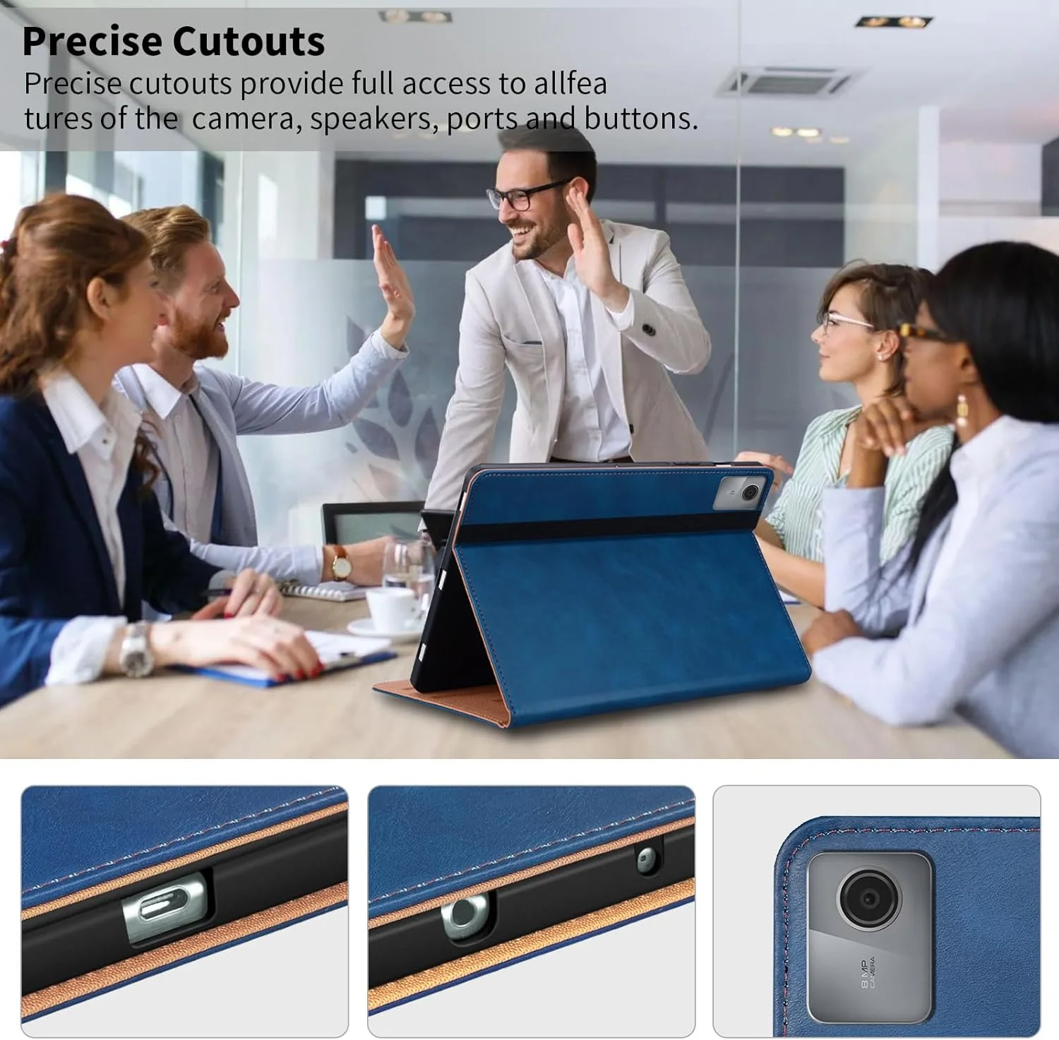 کیف تبلت ONETHEFUL برای Lenovo Tab M11 2024 TB300FU با جای مداد، کاور محافظ با قابلیت استند و جیب کارت، کیف تبلت تاشو برای Lenovo Tab M11 2024 (TB300) 11 اینچ، آبی کیف تبلت ONETHEFUL برای Lenovo Tab M11 2024 TB300FU با جای مداد، کاور محافظ با قابلیت استند و جیب کارت، کیف تبلت تاشو برای Lenovo Tab M11 2024 (TB300) 11 اینچ، آبی