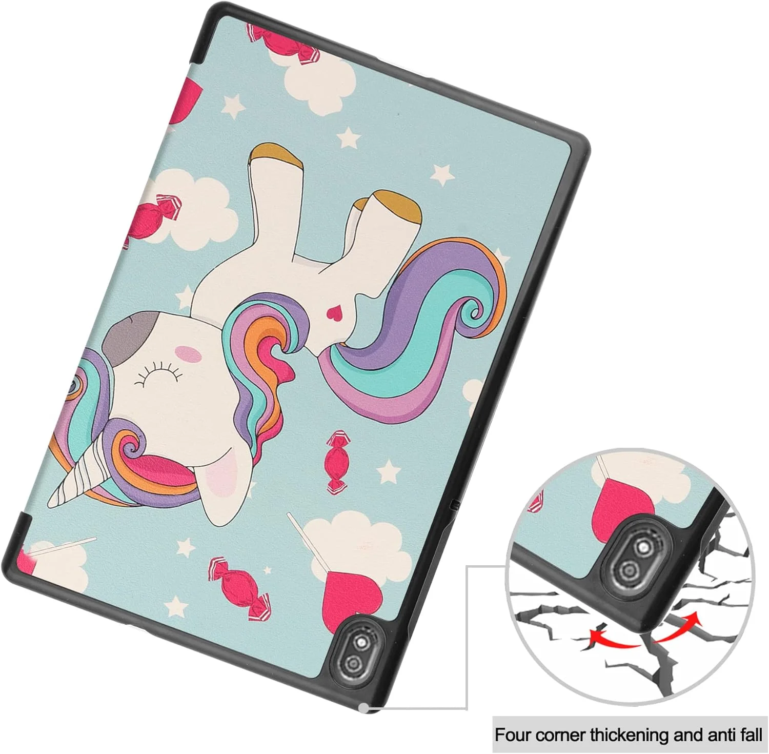 کیف تبلت RanTuo برای Lenovo Tab 6 2021، چرم PU، سبک و نازک، ضد آب، ضد گرد و غبار، قاب محافظ ضد افتادن برای Lenovo Tab 6 2021. (تک شاخ) کیف تبلت RanTuo برای Lenovo Tab 6 2021، چرم PU، سبک و نازک، ضد آب، ضد گرد و غبار، قاب محافظ ضد افتادن برای Lenovo Tab 6 2021. (تک شاخ)