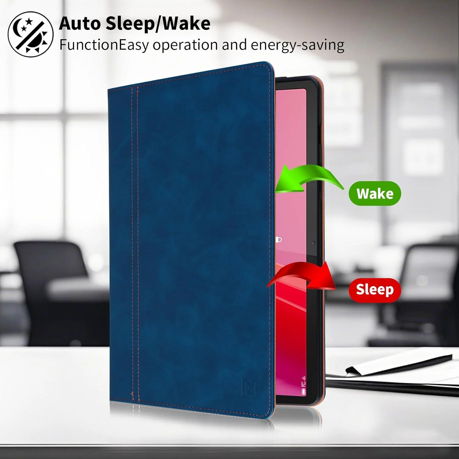 کیف تبلت ONETHEFUL برای Lenovo Tab M11 2024 TB300FU با جای مداد، کاور محافظ با قابلیت استند و جیب کارت، کیف تبلت تاشو برای Lenovo Tab M11 2024 (TB300) 11 اینچ، آبی کیف تبلت ONETHEFUL برای Lenovo Tab M11 2024 TB300FU با جای مداد، کاور محافظ با قابلیت استند و جیب کارت، کیف تبلت تاشو برای Lenovo Tab M11 2024 (TB300) 11 اینچ، آبی