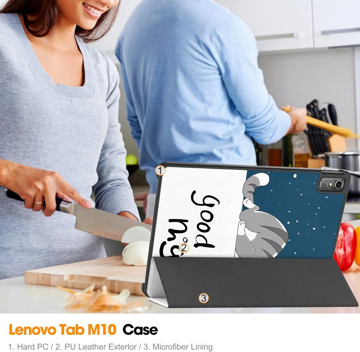 کیف تبلت باریک و هوشمند مناسب برای تبلت 10.6 اینچی Lenovo Tab M10 5G/K10 Pro 5G، کاور چرمی PU با قابلیت خواب/بیدار شدن خودکار (BSM) کیف تبلت باریک و هوشمند مناسب برای تبلت 10.6 اینچی Lenovo Tab M10 5G/K10 Pro 5G، کاور چرمی PU با قابلیت خواب/بیدار شدن خودکار (BSM)