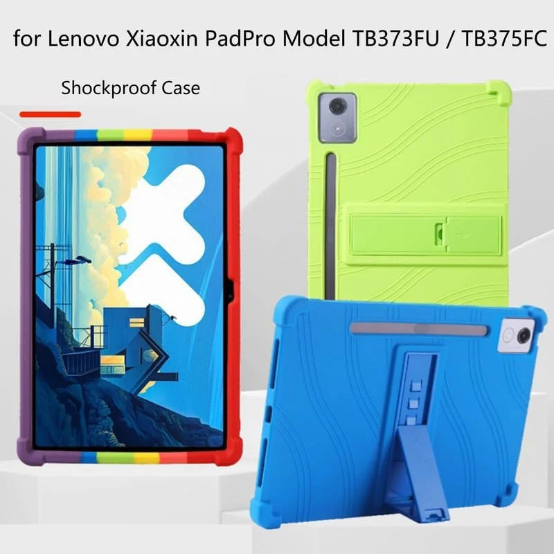 کاور سیلیکونی مقاوم در برابر ضربه اورانکسین با پایه قابل تنظیم برای تبلت لنوو Xiaoxin PadPro مدل TB373FU / TB375FC سایز 12.7 اینچ کاور سیلیکونی مقاوم در برابر ضربه اورانکسین با پایه قابل تنظیم برای تبلت لنوو Xiaoxin PadPro مدل TB373FU / TB375FC سایز 12.7 اینچ