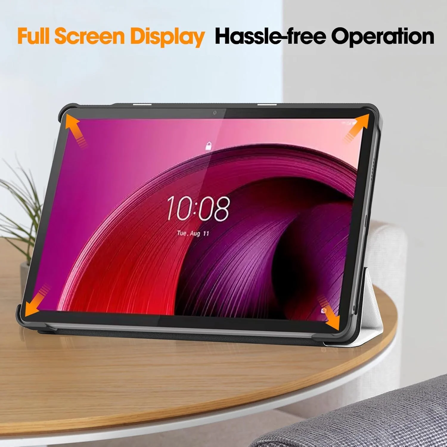 کیف تبلت باریک و هوشمند مناسب برای تبلت 10.6 اینچی Lenovo Tab M10 5G/K10 Pro 5G، کاور چرمی PU با قابلیت خواب/بیدار شدن خودکار (BSM) کیف تبلت باریک و هوشمند مناسب برای تبلت 10.6 اینچی Lenovo Tab M10 5G/K10 Pro 5G، کاور چرمی PU با قابلیت خواب/بیدار شدن خودکار (BSM)