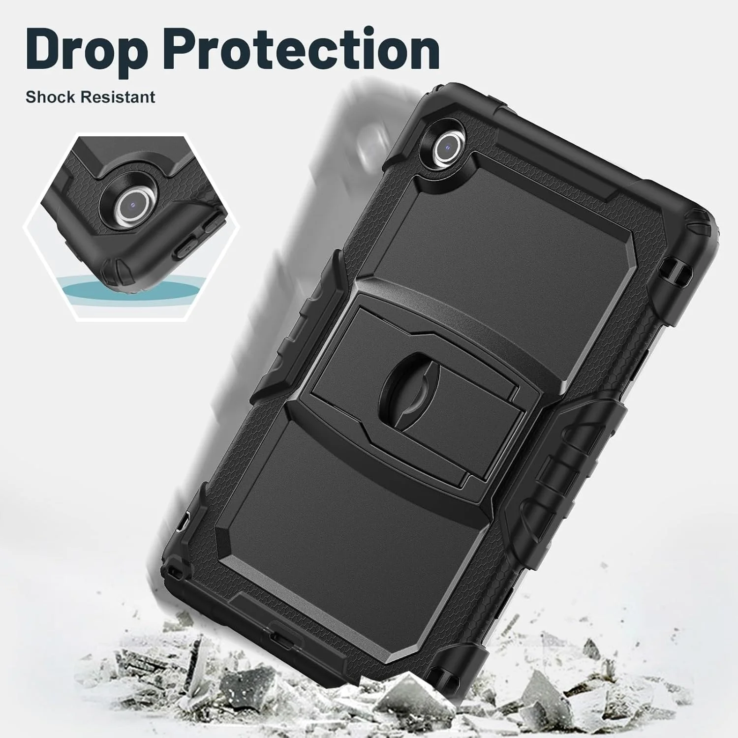 کاور مقاوم Gruattreay برای تبلت لنوو تب 10.1 اینچ (2025) مدل TB311FU TB311XU، کاور محافظ سه لایه ضد ضربه و مقاوم با بند شانه (مشکی) کاور مقاوم Gruattreay برای تبلت لنوو تب 10.1 اینچ (2025) مدل TB311FU TB311XU، کاور محافظ سه لایه ضد ضربه و مقاوم با بند شانه (مشکی)