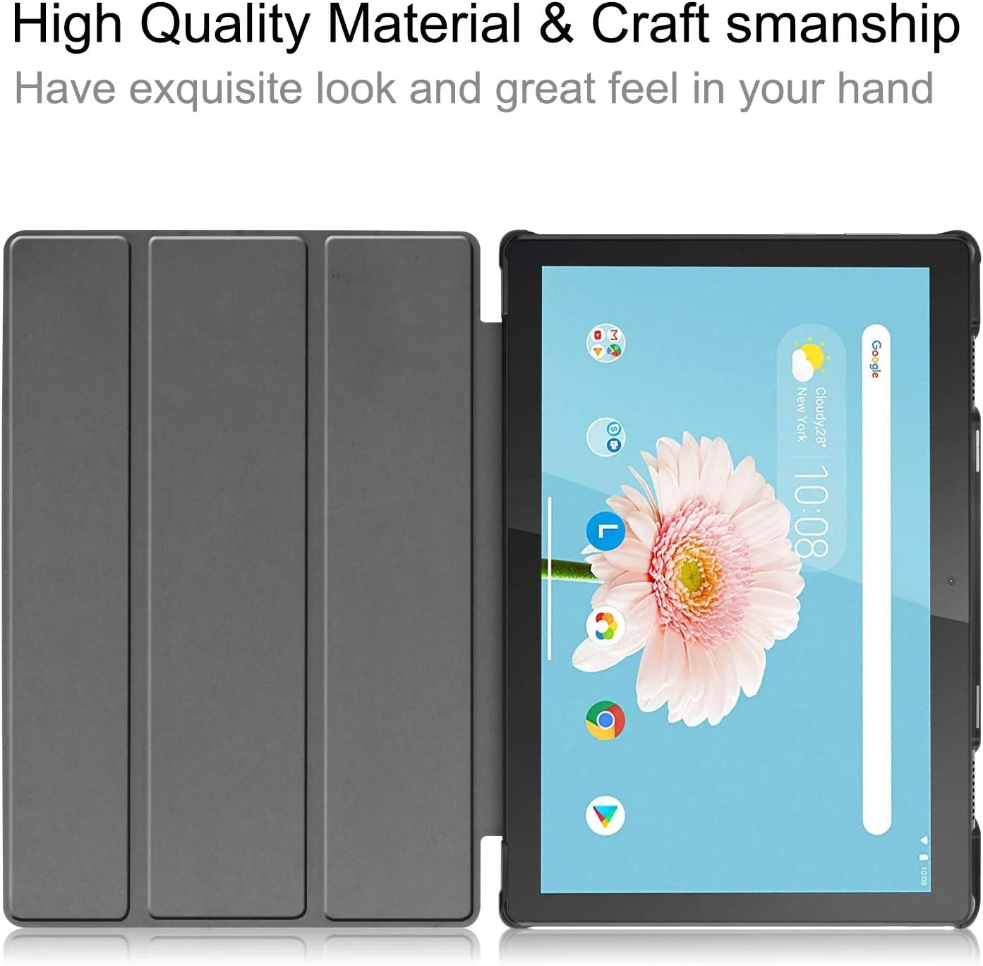 کاور هوشمند تاشو و باریک Gylint مناسب برای تبلت لنوو تب M10 HD TB-X505F TB-X505L / لنوو تب M10 10.1 اینچ (TB-X605F) طرح ماندالا