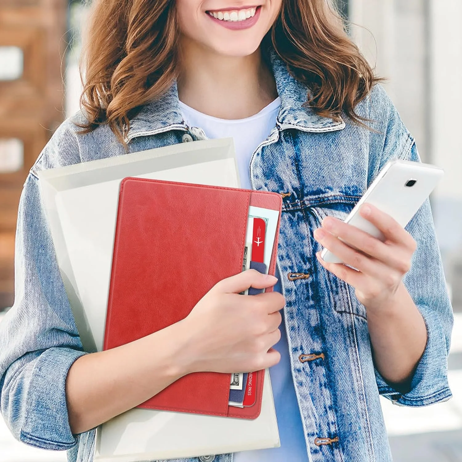 کیف چرمی تاشو تبلت مسافرتی ممتاز سازگار با تبلت لنوو Xiaoxin Pad 2024 (TB331FC) 11 اینچی با عملکرد خواب/بیدار شدن، جلد محافظ کتابی - مدل Case e