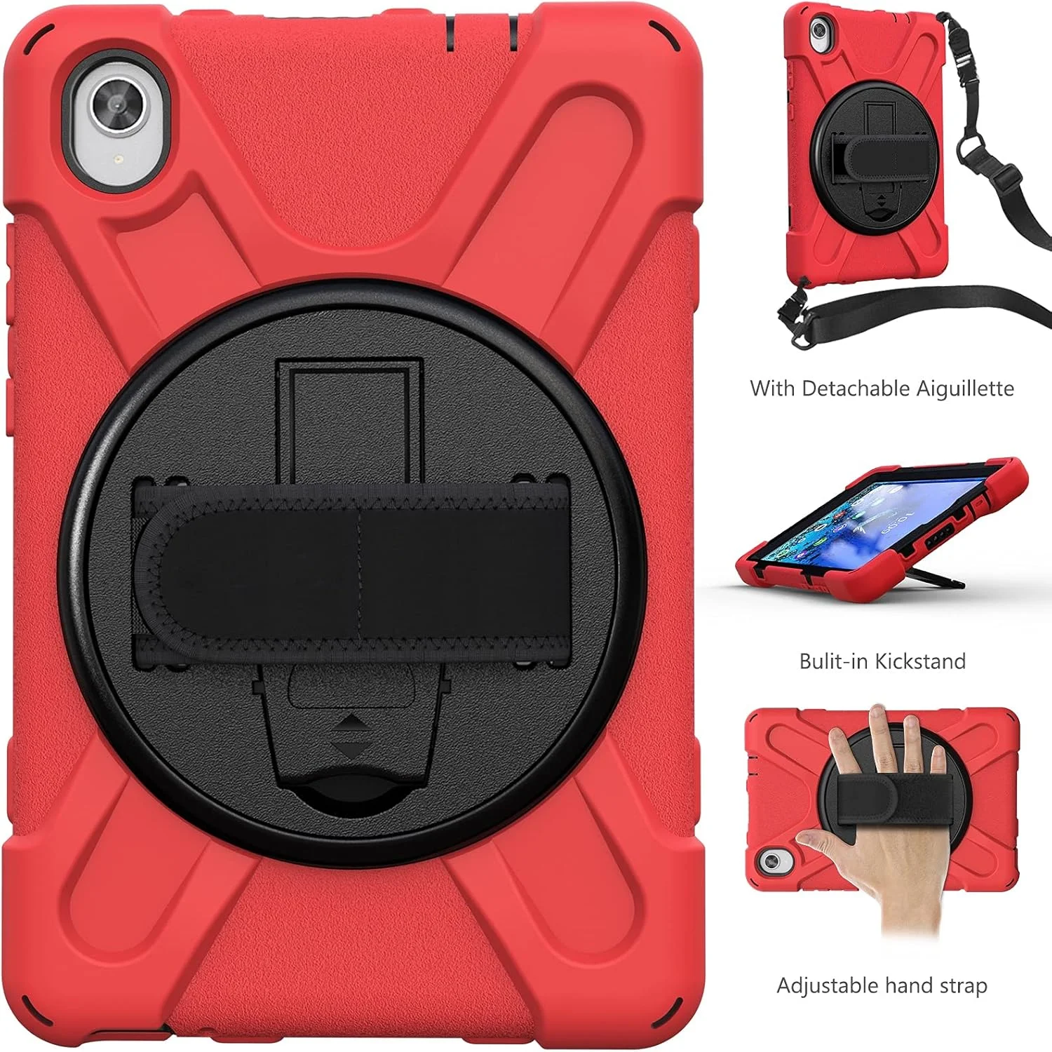 کیف تبلت مسافرتی XNCVBD مناسب تبلت Lenovo Tab M8 8 اینچی TB-8705F، کیف ضد ضربه تمام بدنه برای کودکان به همراه بند دستی/شانه، پایه نگهدارنده چرخشی (قرمز) کیف تبلت مسافرتی XNCVBD مناسب تبلت Lenovo Tab M8 8 اینچی TB-8705F، کیف ضد ضربه تمام بدنه برای کودکان به همراه بند دستی/شانه، پایه نگهدارنده چرخشی (قرمز)