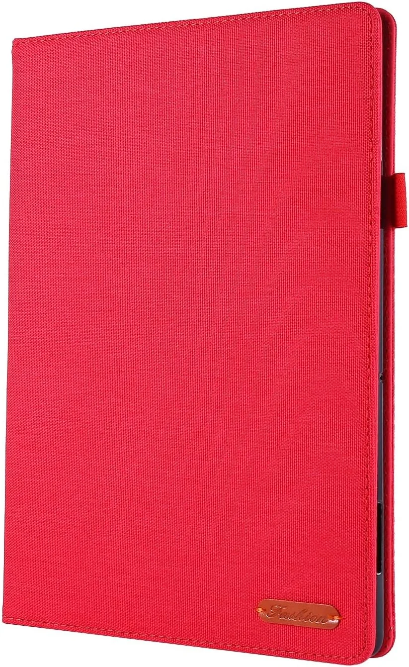 کیف تبلت سازگار با لنوو P11 Pro (11.2 اینچ)، کاور محافظ تاشو با قابلیت استند و روکش پارچه‌ای با قابلیت بیدار شدن/خواب خودکار و جای کارت