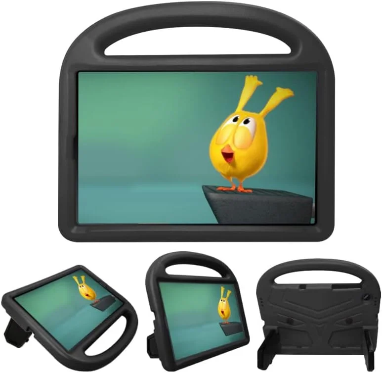 کیف تبلت نیکاکیو برای لنوو تب M10 HD TB-X505F TB-X505L TB-X605F 10.1 اینچی، مناسب کودکان، دارای دسته با پایه، پوشش فوم EVA ایمن، سبک وزن، پوشش محافظ ضد ضربه، مشکی