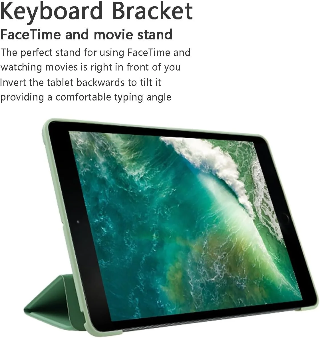 کیف تبلت QUYISHAN سازگار با تبلت Lenovo Tab M10 نسل 3 مدل 10.1 اینچ TB-328FU/TB-328XU (2022)، کیف تبلت باریک و سبک با روکش سه لایه تاشو از جنس TPU نرم، مقاوم در برابر ضربه، روکش هوشمند + بیدار/خواب خودکار (بنفش)