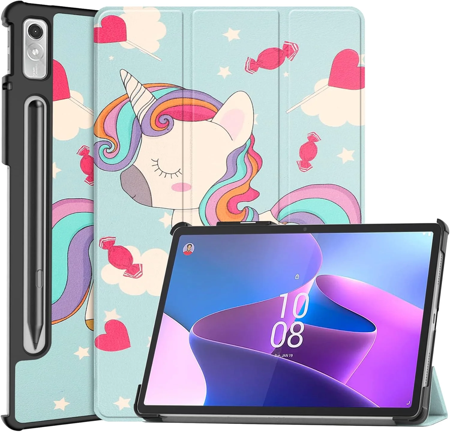 کیف تبلت RanTuo برای Lenovo Tab P11 Pro Gen 2، روکش PU، سبک و نازک، ضد آب، ضد گرد و غبار، قاب محافظ ضد افتادن برای Lenovo Tab P11 Pro Gen 2. (تک شاخ) کیف تبلت RanTuo برای Lenovo Tab P11 Pro Gen 2، روکش PU، سبک و نازک، ضد آب، ضد گرد و غبار، قاب محافظ ضد افتادن برای Lenovo Tab P11 Pro Gen 2. (تک شاخ)